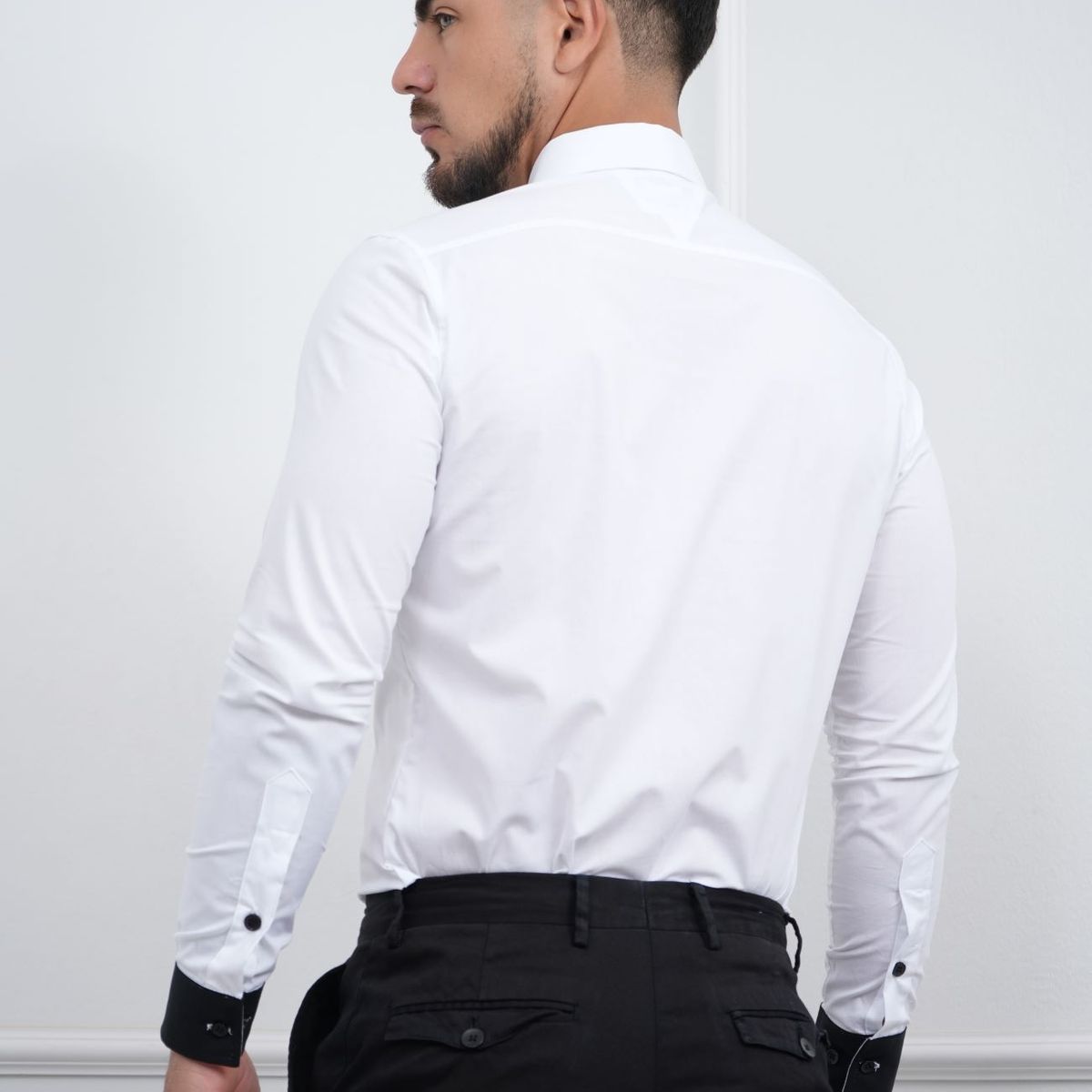 MEHIVIC - CAMISA DE HOMBRE SLIM FIT CON BOLSILLO ALGODON PREMIUM - MEHIVIC DOBLE ESTILO