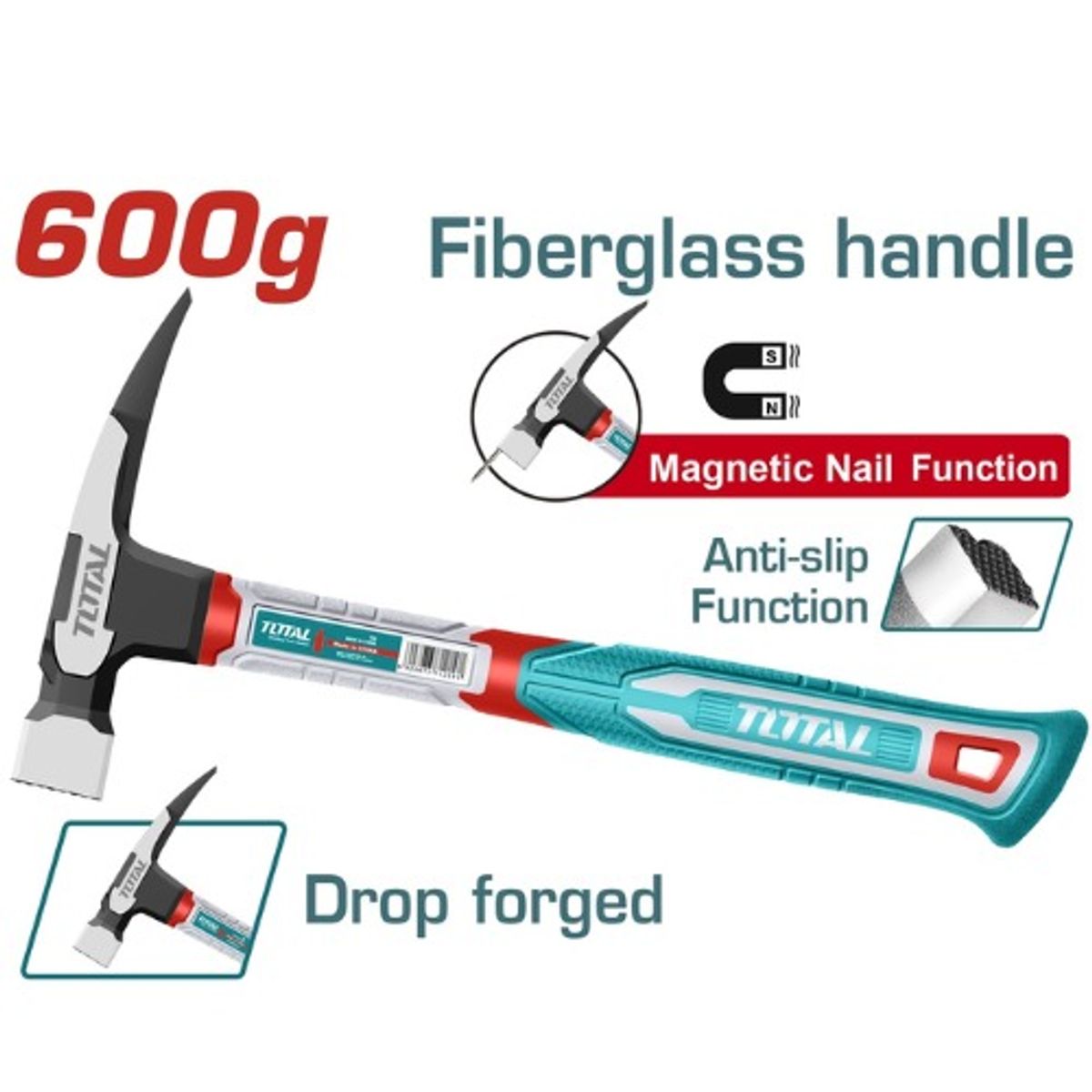 TOTAL TOOLS - Martillo magnético para techo TOTAL THCH61060