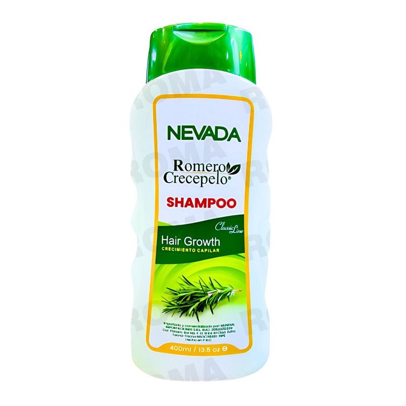 NEVADA NATURAL PRODUCTS - SHAMPOO ROMERO CRECEPELO + MIX DE PLANTAS 400ML NEVADA