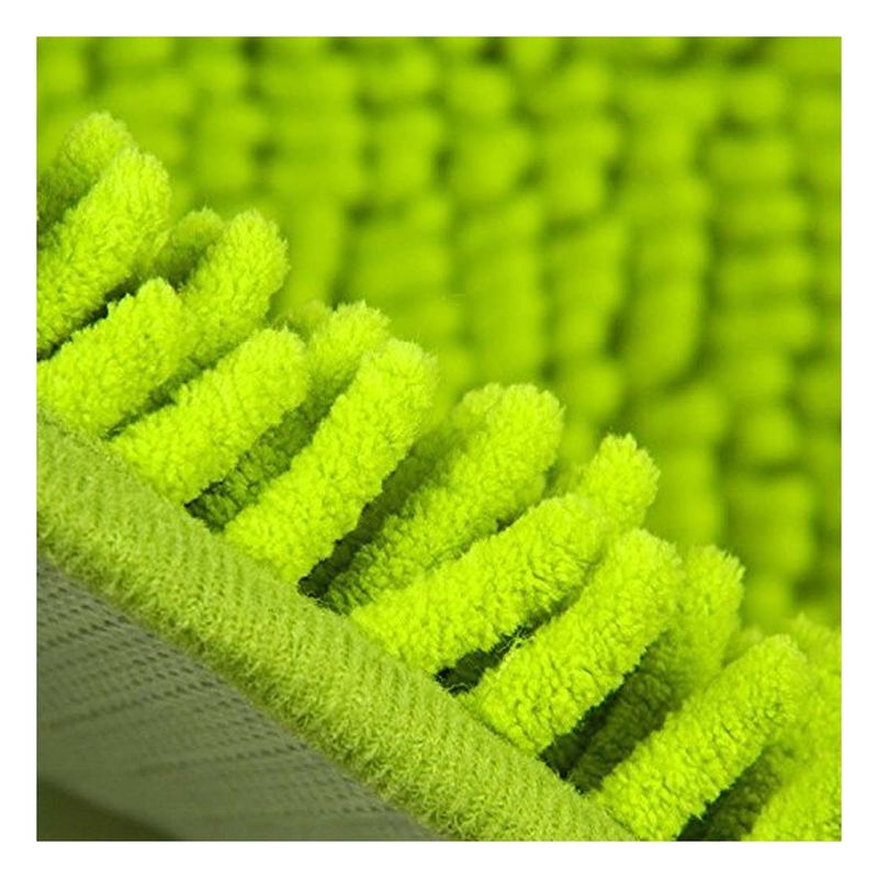 RYBIU IMPORT - Pack4 Alfombra de Ducha 40x60cm en Verde Y+Papel de Regalo