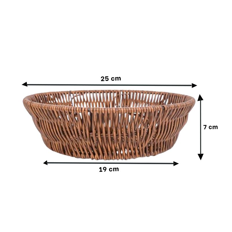 RYBIU IMPORT - Pack4 Canasta para Accesorio en Marron Y+Regalo Stickers