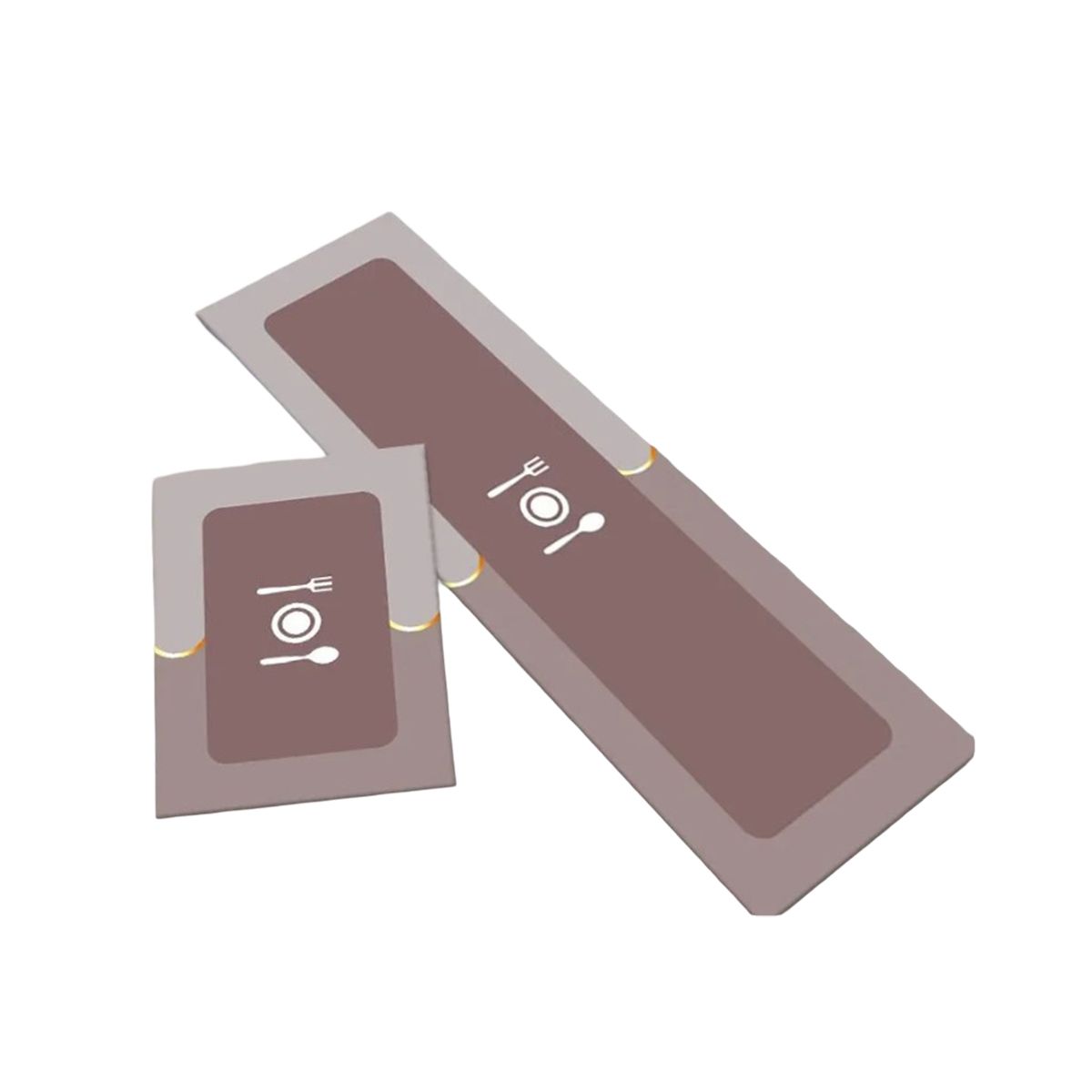 RYBIU IMPORT - Pack12 Alfombrillas Practica en Marron Y+Regalo Stickers