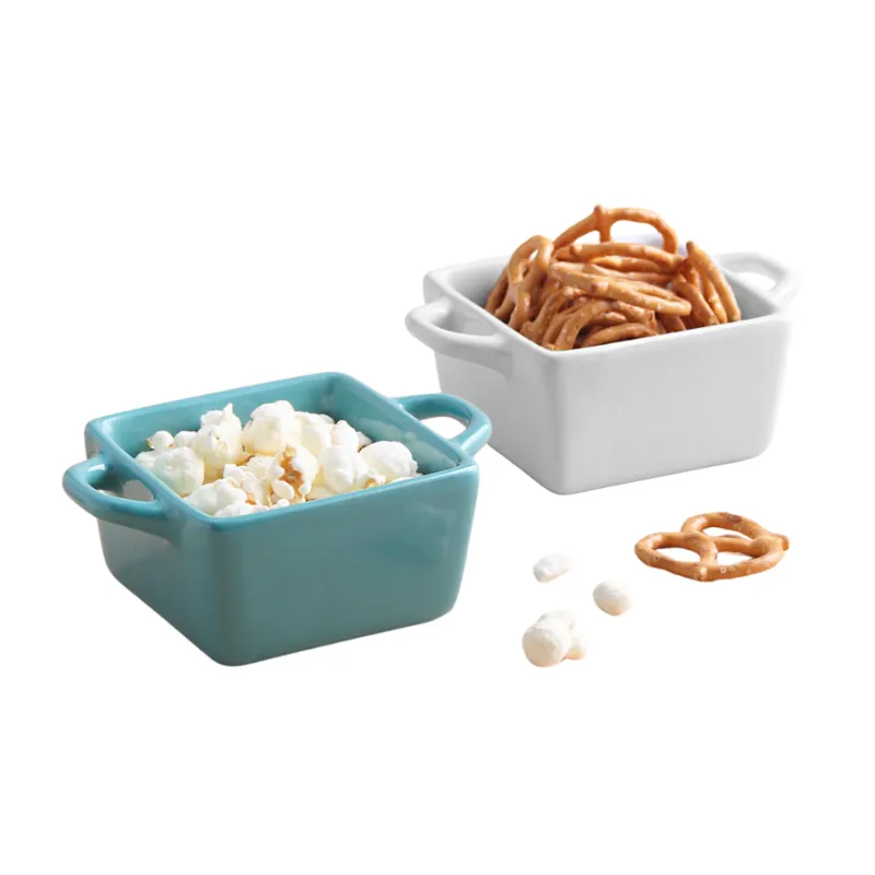 INSPIRA - Set de 2 Mini Cacerolas Cerámica con Tapa