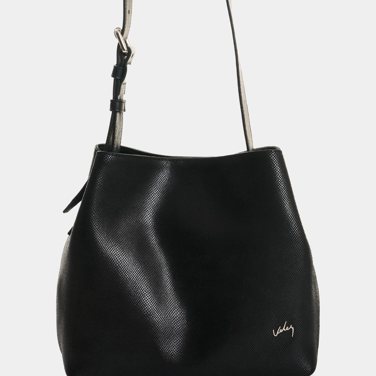 VELEZ - Vélez Morral De Cuero Gamuzado Y Folia Para Mujer Cruz Negro