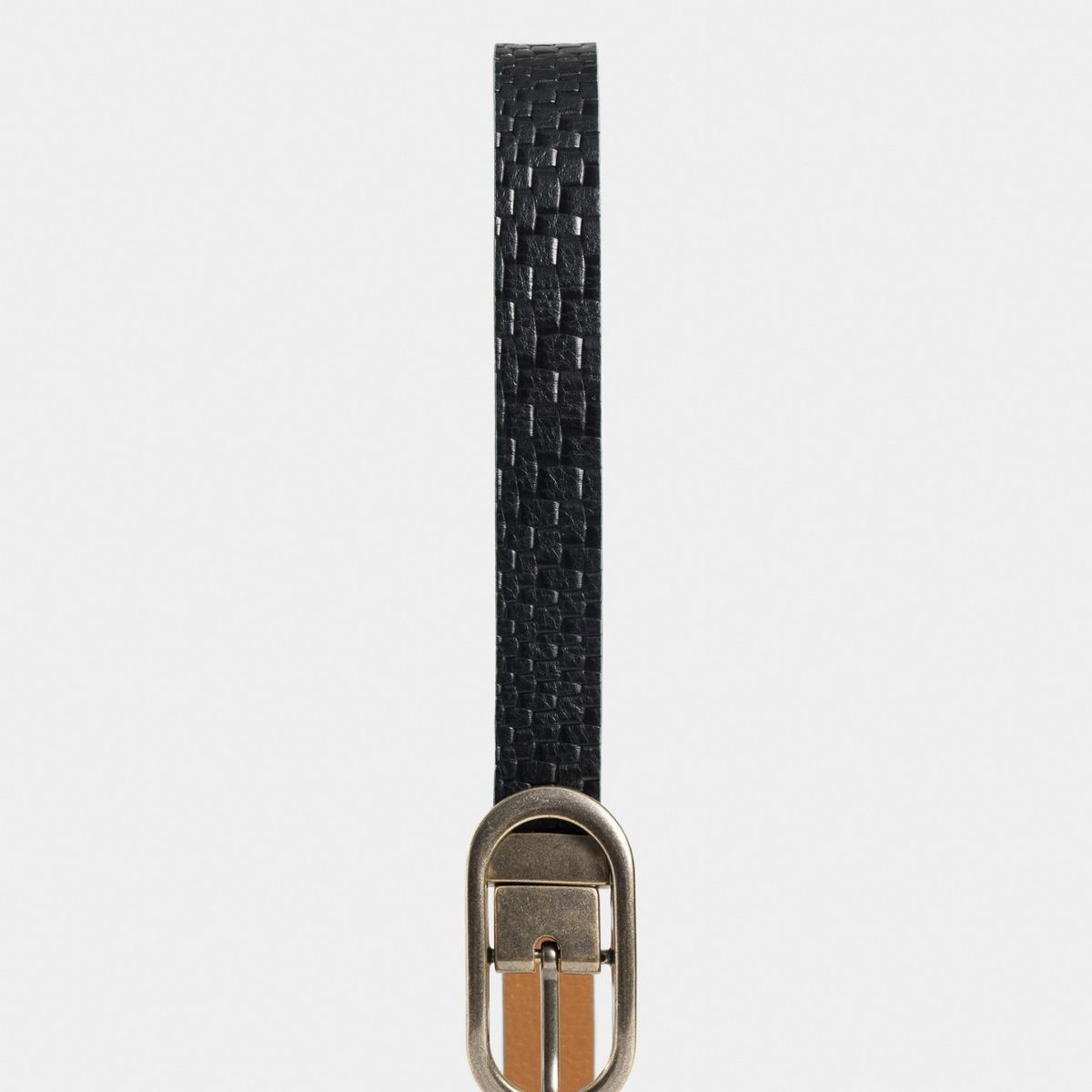 Velez - Vélez Cinturón Reversible Limoi Cuero Mujer Trenza Negro