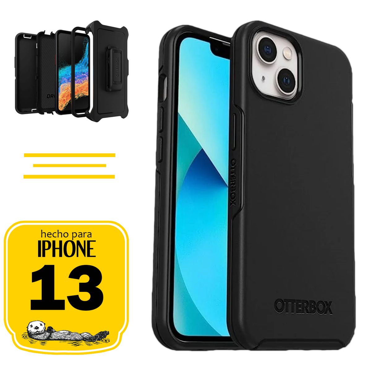 GENERICO - Otterbox Case Iphone 13 Con Marca