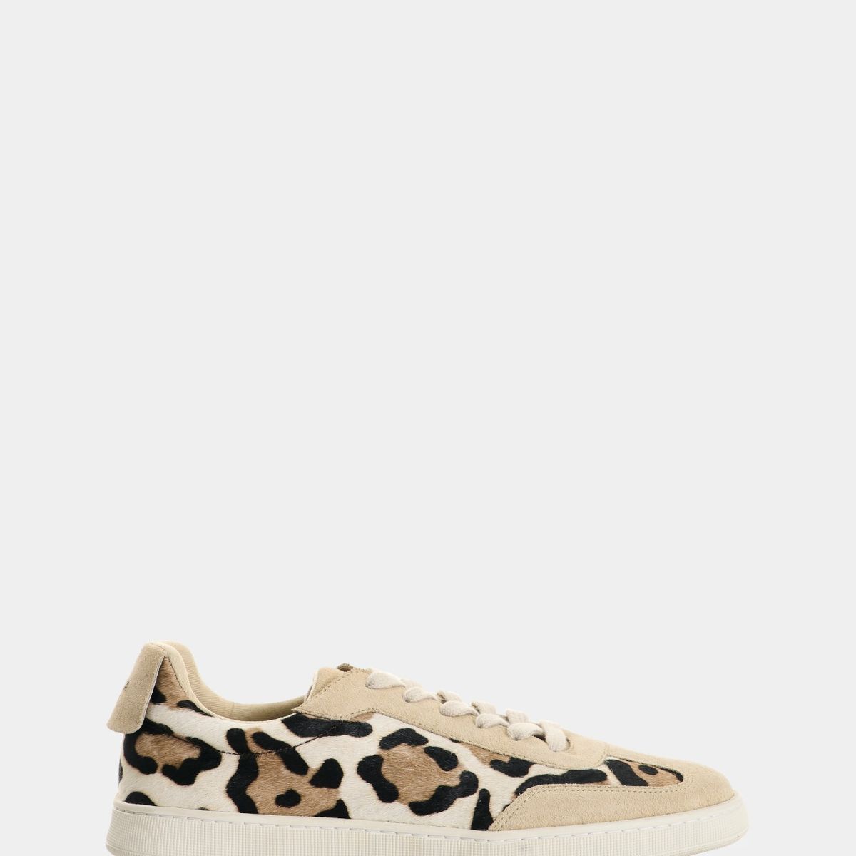 VELEZ - Vélez Zapatillas Cuero Pelo Animal Print Mujer Flair Beige