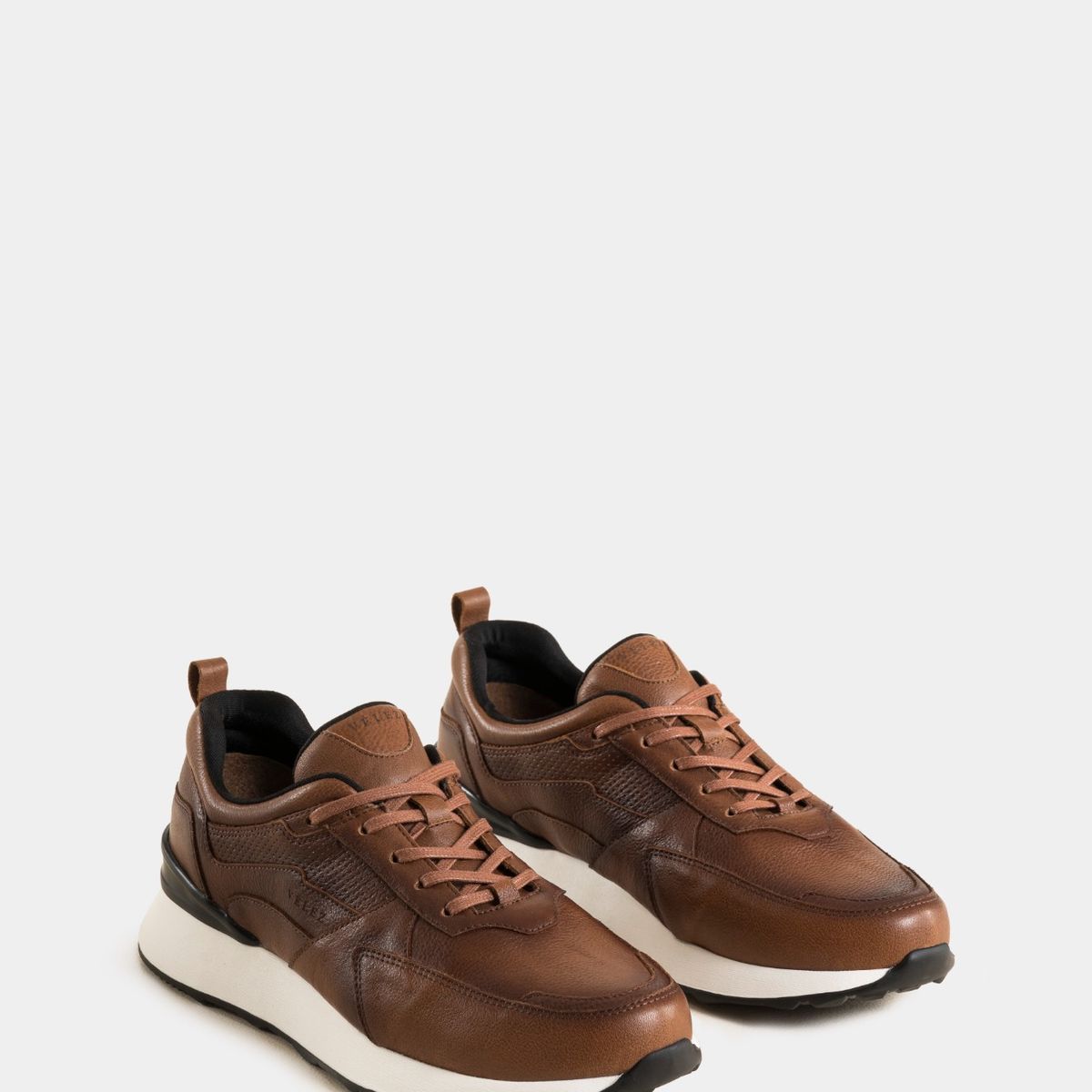 VELEZ - Vélez Zapatillas Galis Sahara Cuero Liso Hombre Miel