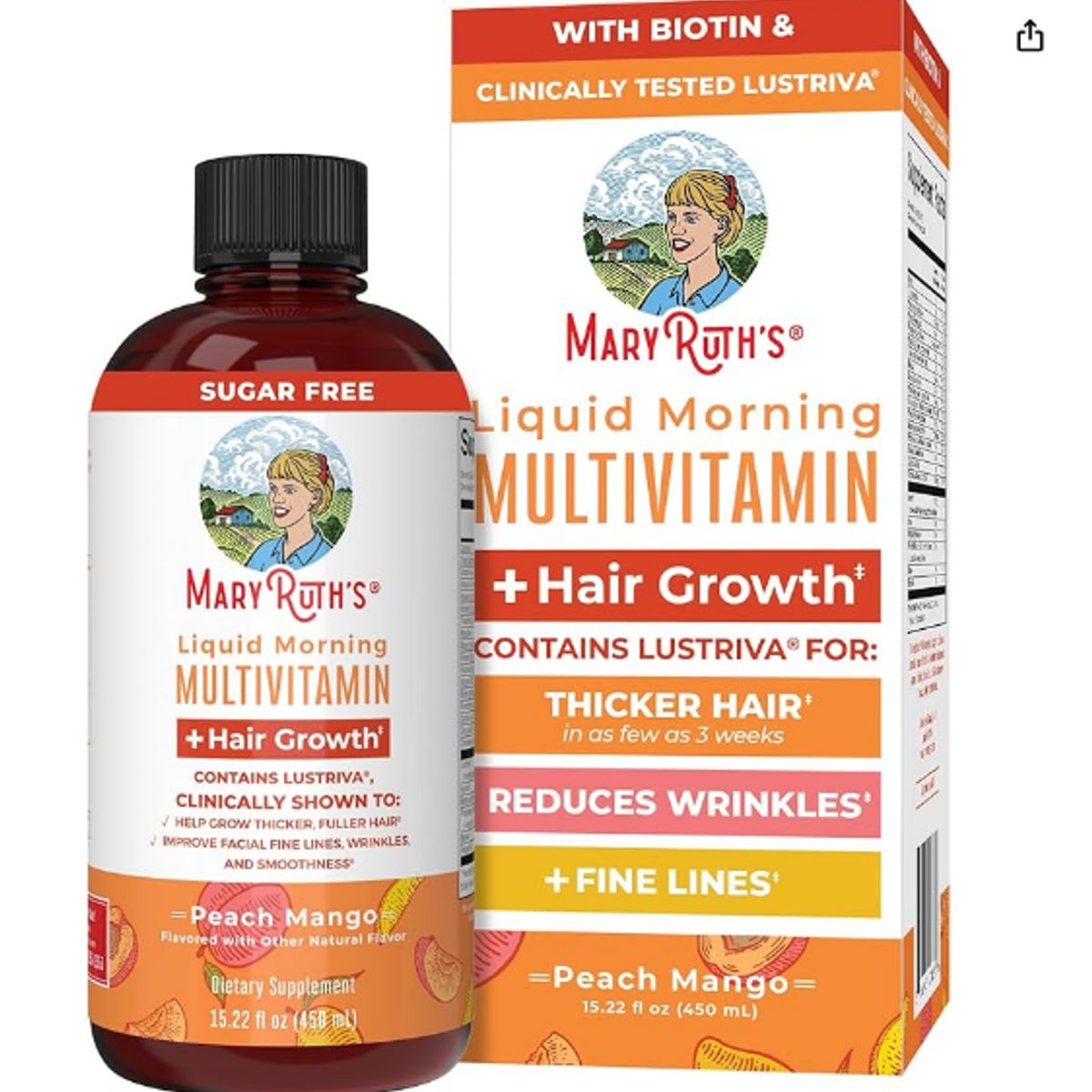 GENERICO - MaryRuth Orgánicos Multivitamínico Líquido + Crecimiento Capilar