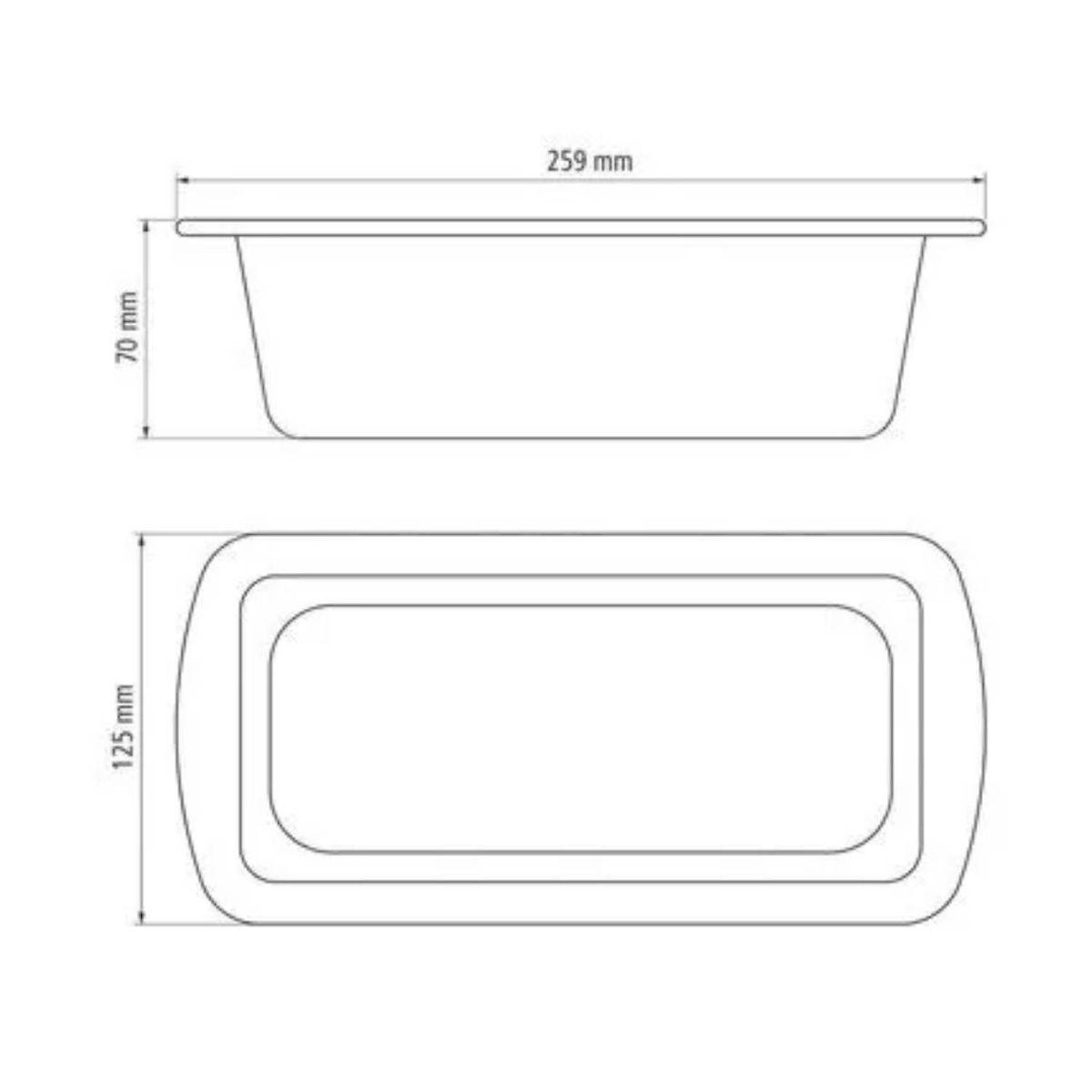 TRAMONTINA - Molde para Pan Negro Tramontina 22 cm
