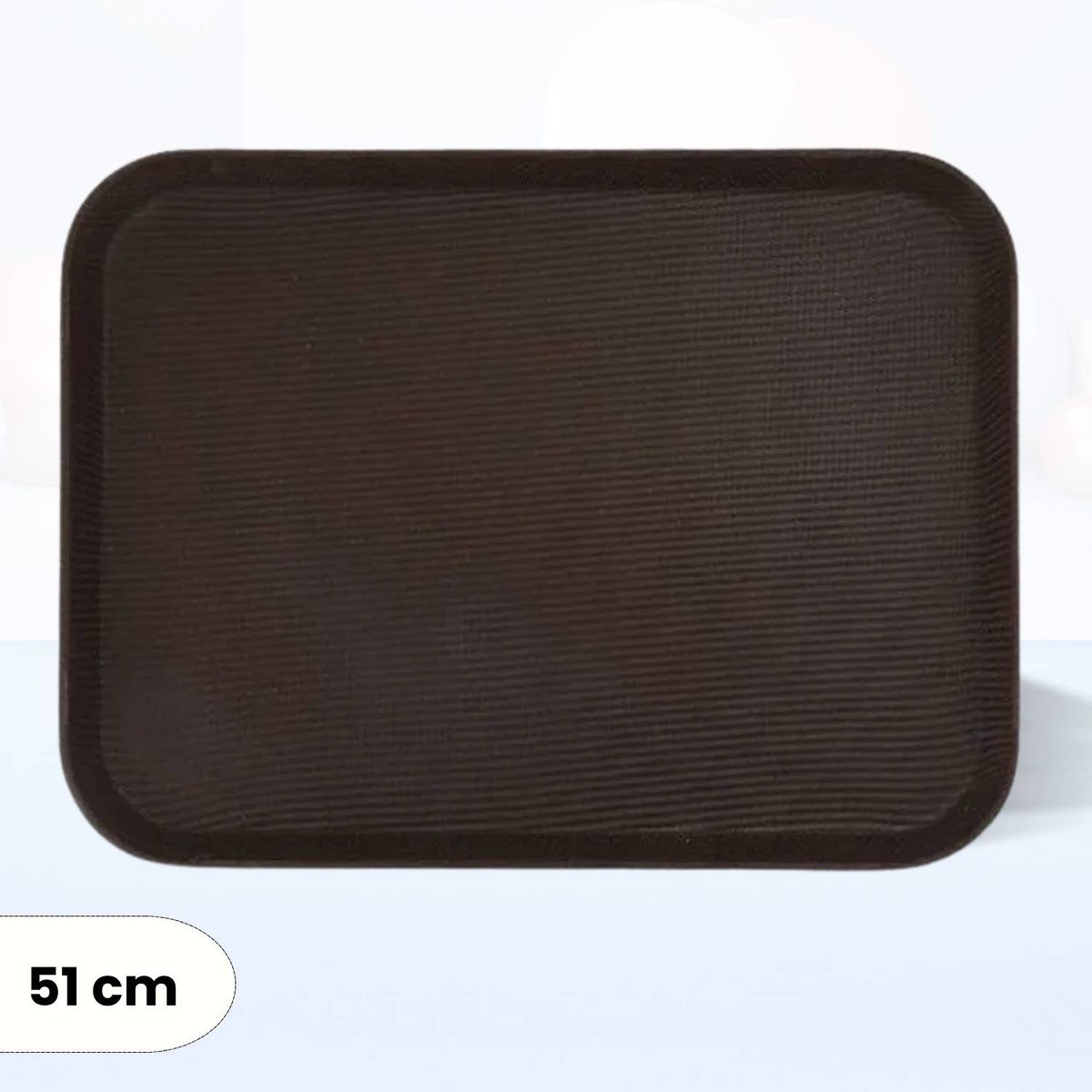 ICHIMATSU - Azafate Antideslizante Cuadrado 51 cm Marron