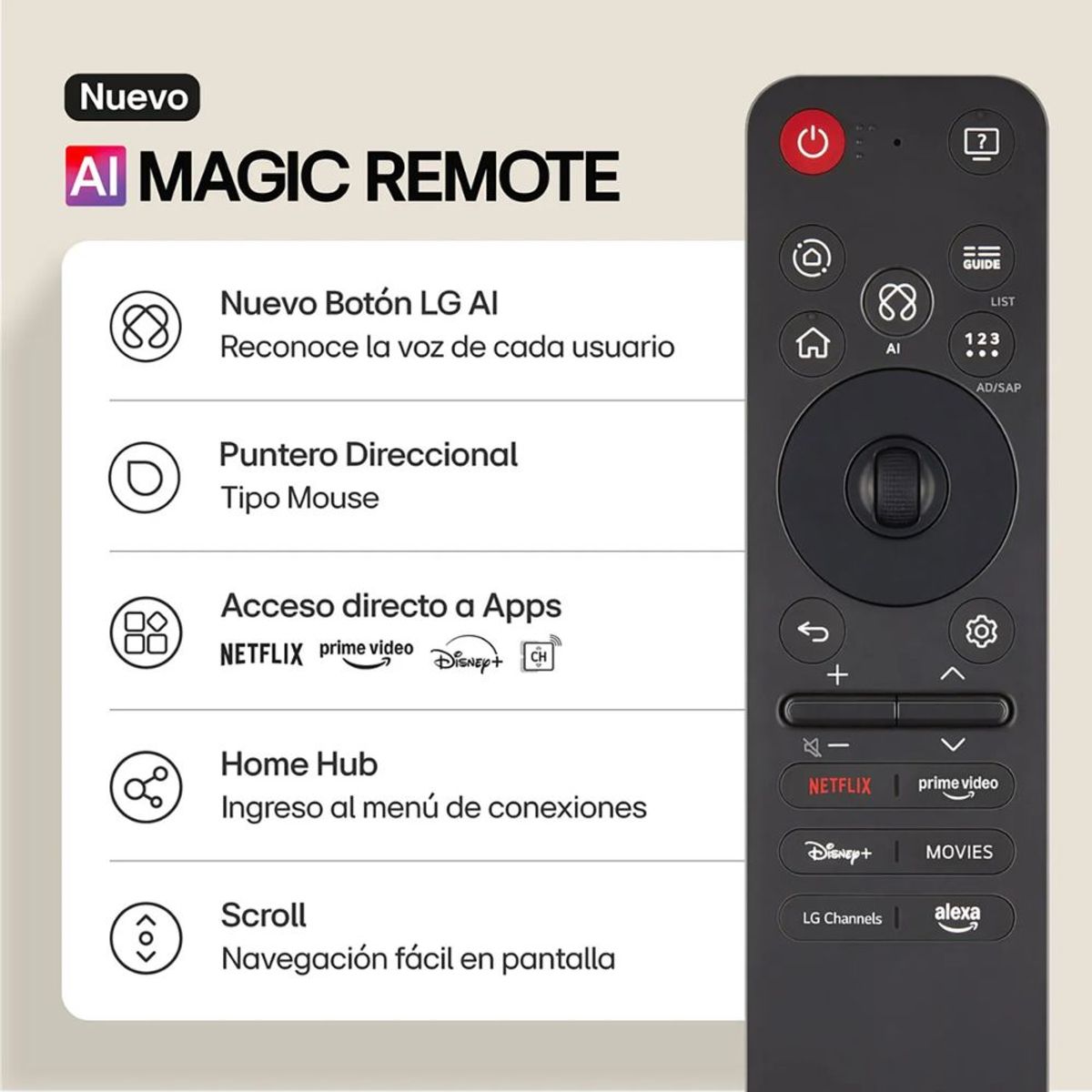 LG - LG AI Magic Remote MR25GA 2025