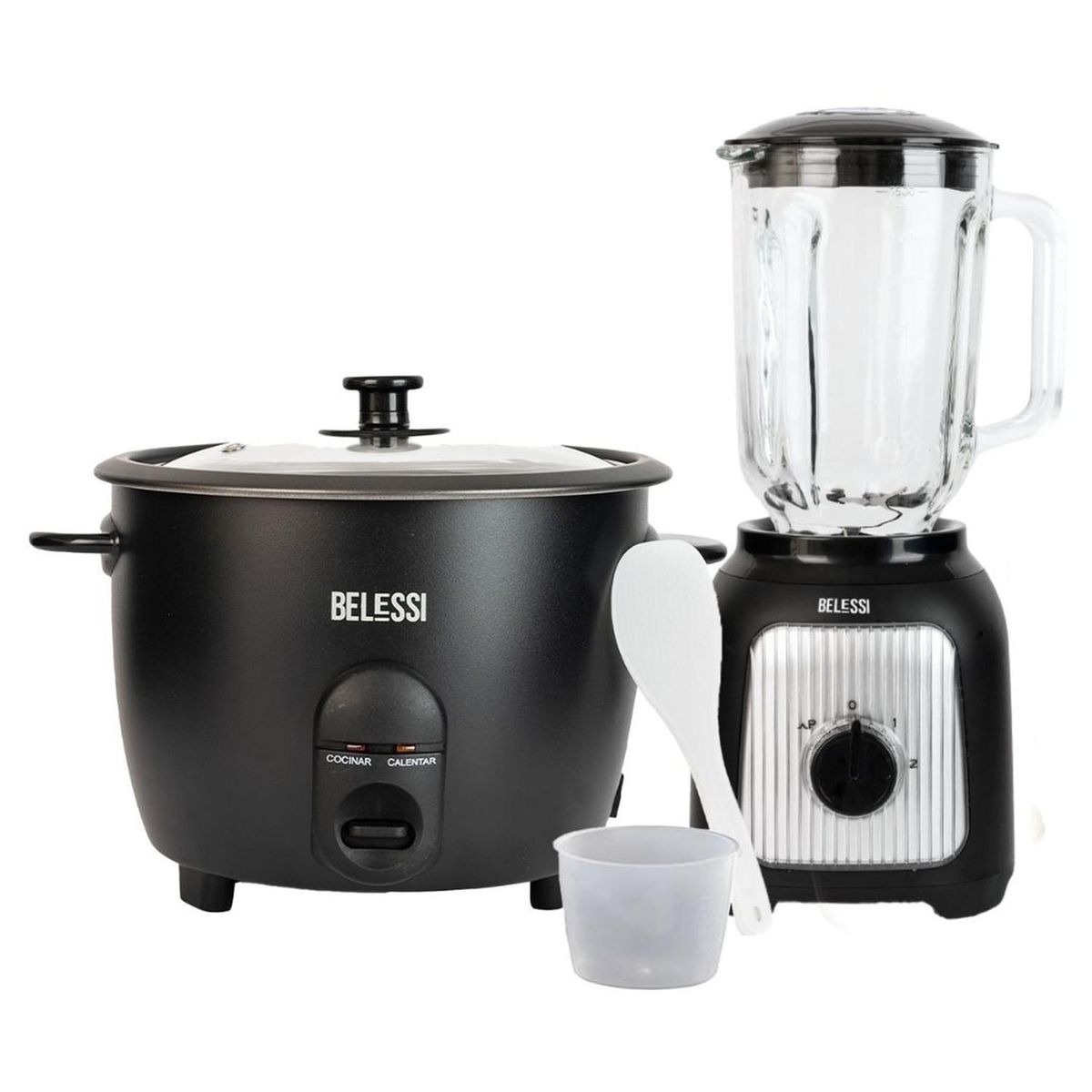 BELESSI - Combo x2: Olla Arrocera + Licuadora 2 velocidades 500W