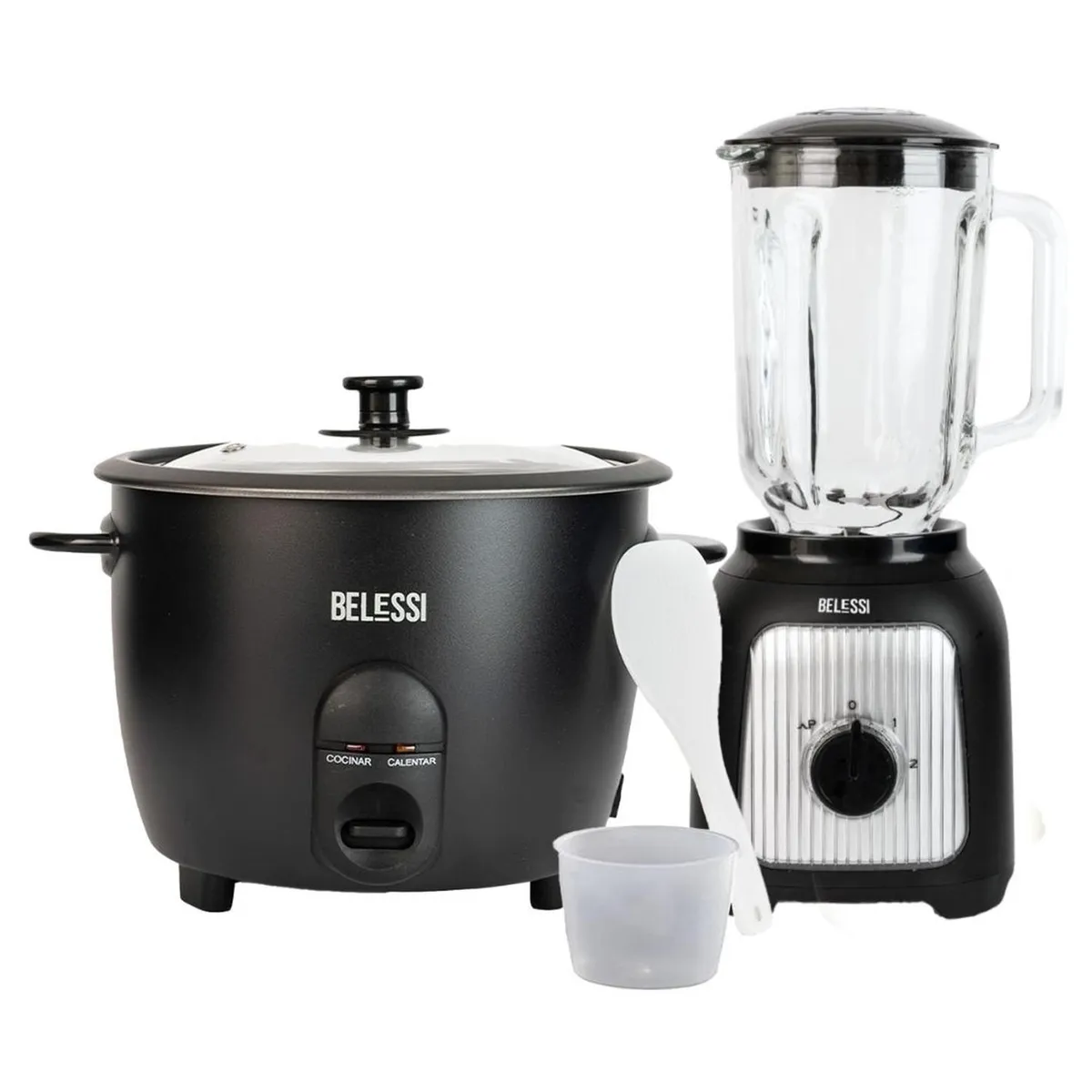 BELESSI - Combo x2: Olla Arrocera + Licuadora 2 velocidades 500W