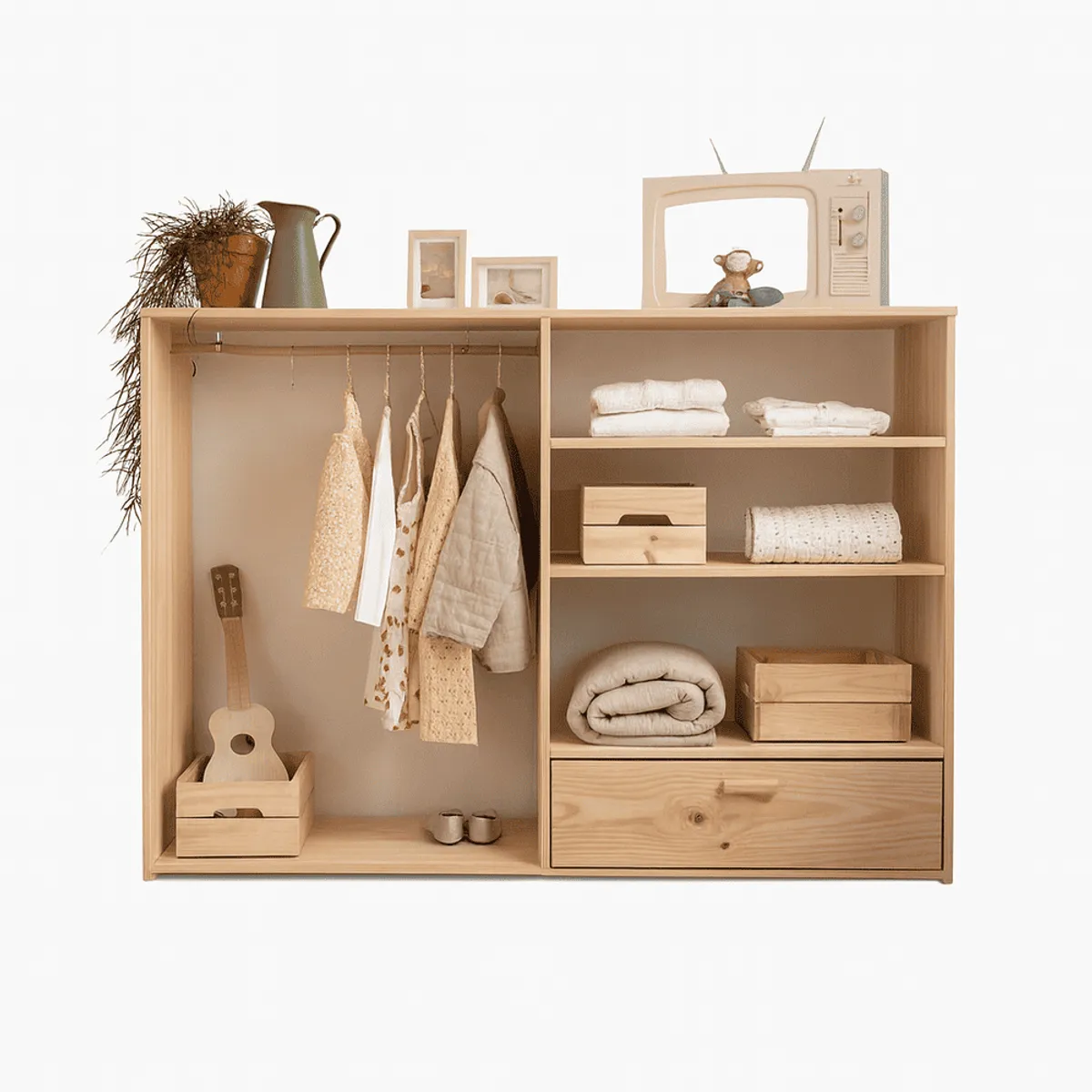 TU MESITA - Ropero Infantil Isuchi Color Panela TU MESITA