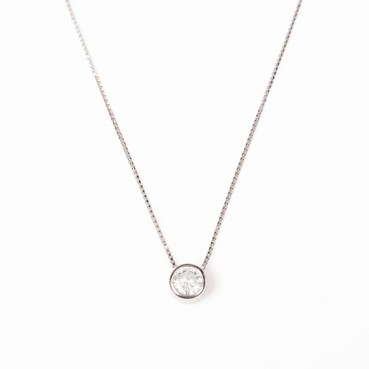 JOYERIA D'PILMER - GARGANTILLA DE PLATA PUNTO DE LUZ