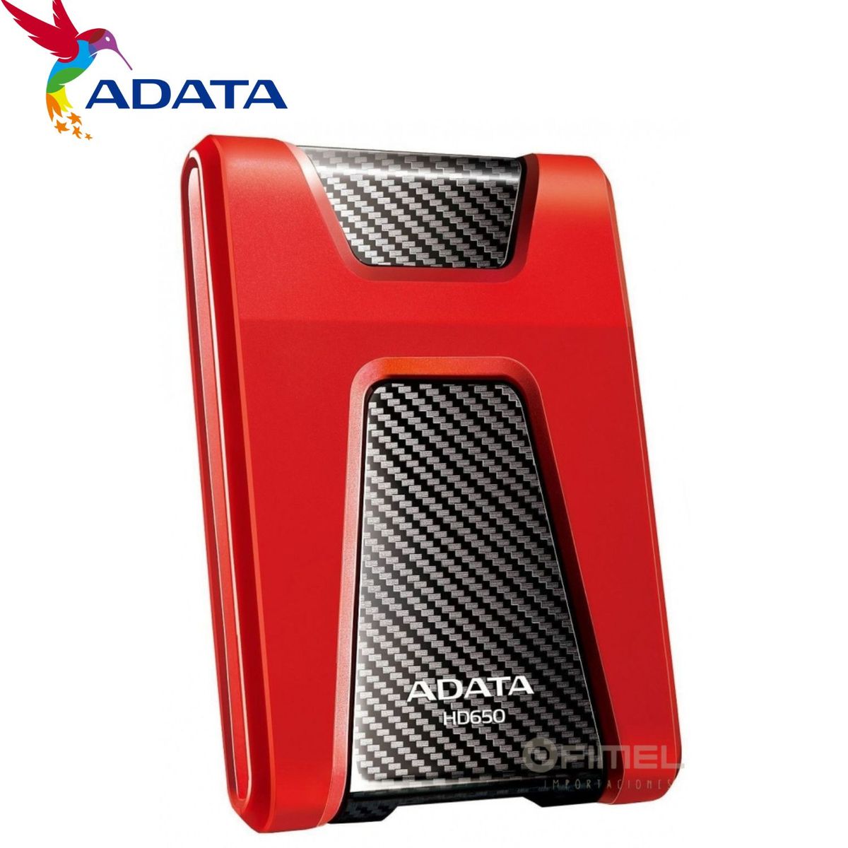 ADATA - Disco Duro Portátil ADATA HD650 2TB Rojo