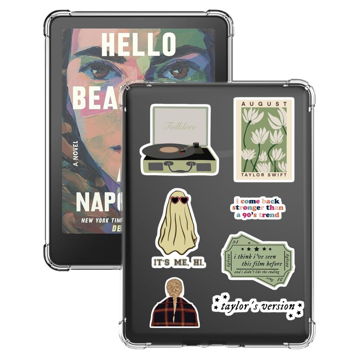 GENERICO - Case Transparente Kindle Paperwhite 12 gen+ Stickers Taylor Swift