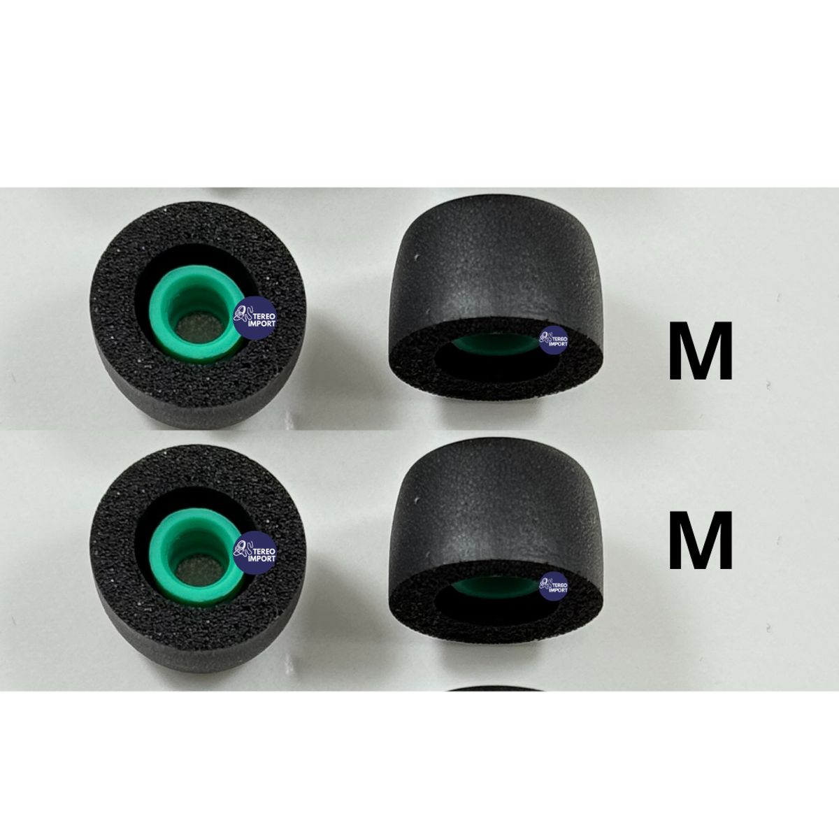 GENERICO - Almohadillas para audifono Sony Wf-1000x m5  Negro espuma 2  pares M