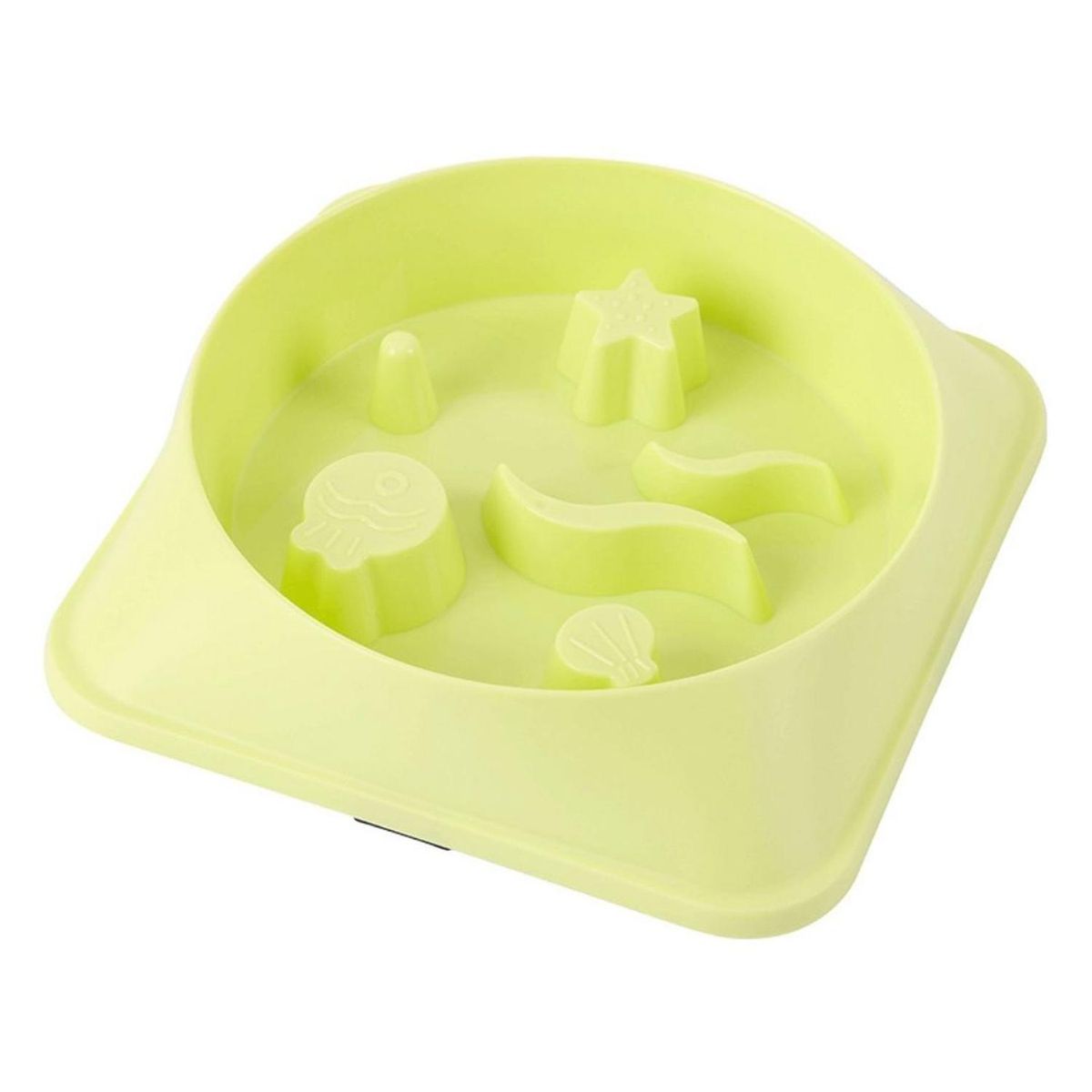 GENERICO - Plato Antiestrés para Mascotas Perros y Gatos Verde