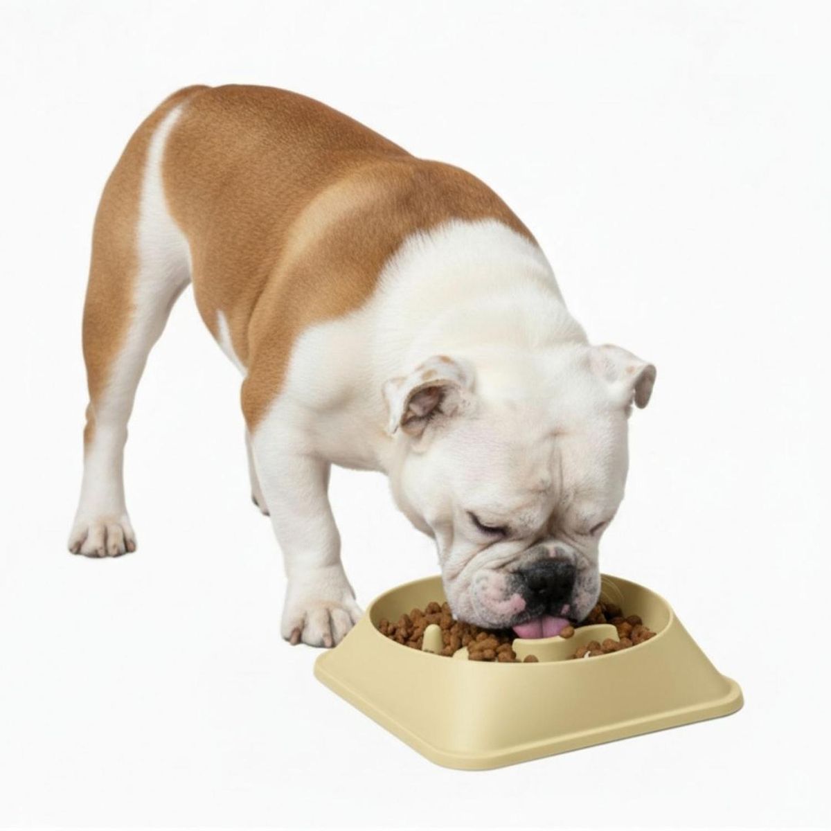 GENERICO - Plato Antiestrés para Mascotas Perros y Gatos Amarillo