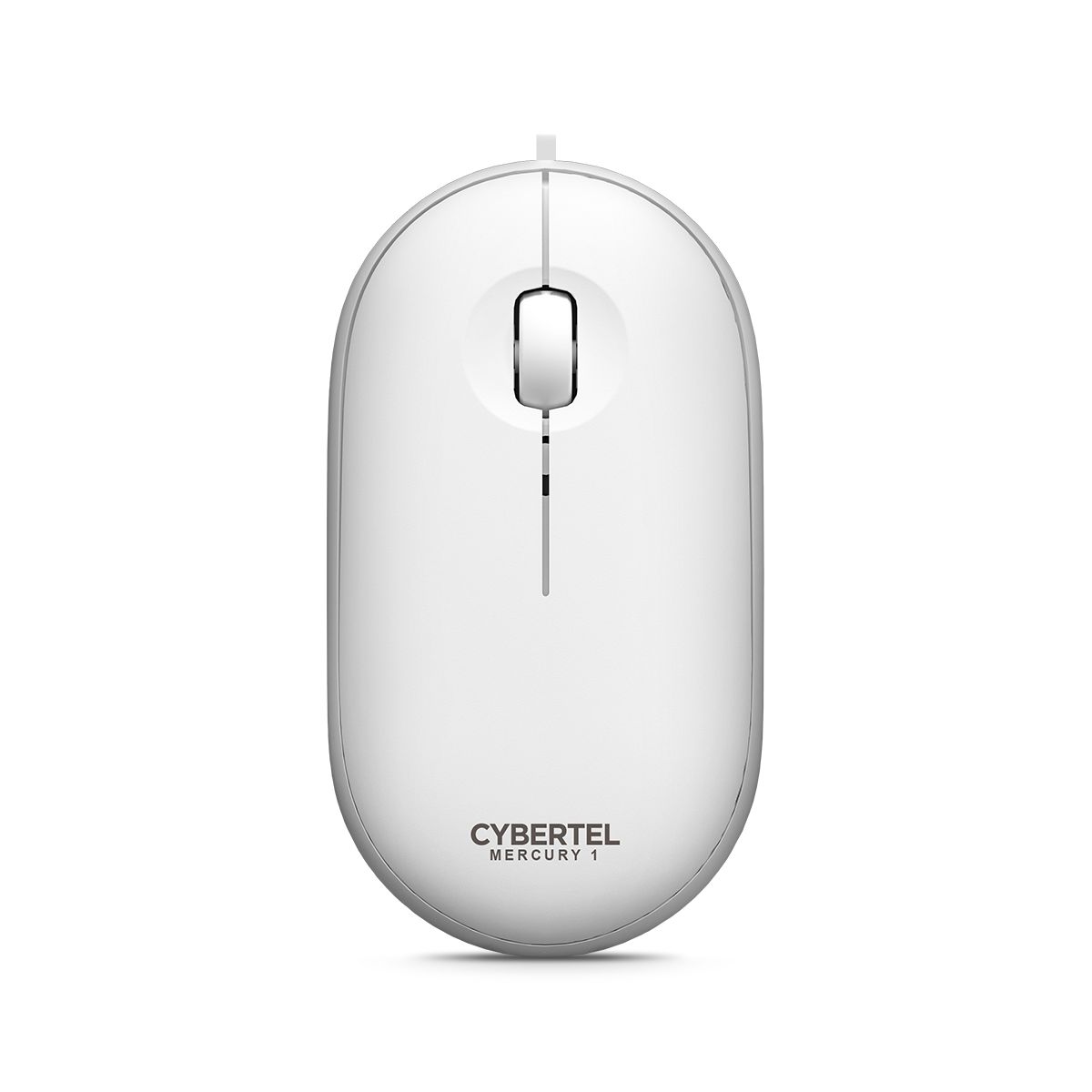CYBERTEL - Mouse Oficina Alámbrico 1000DPI Blanco Cybertel Mercury 1 CYB M200W