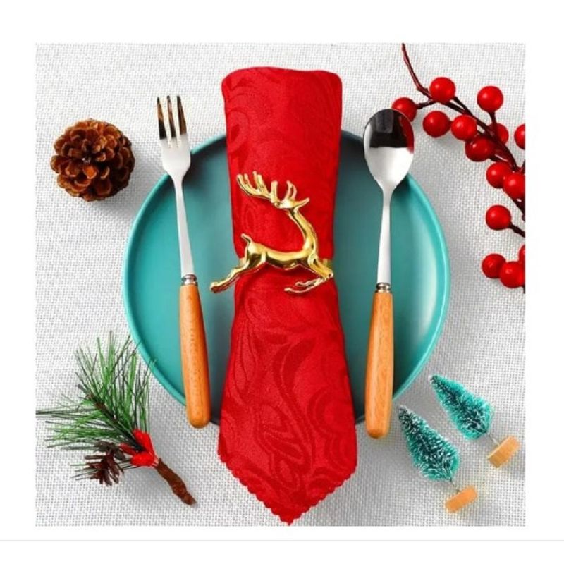 GENERICO - AROS DE SERVILLETAS DORADO 4 UN MODELO RENITO