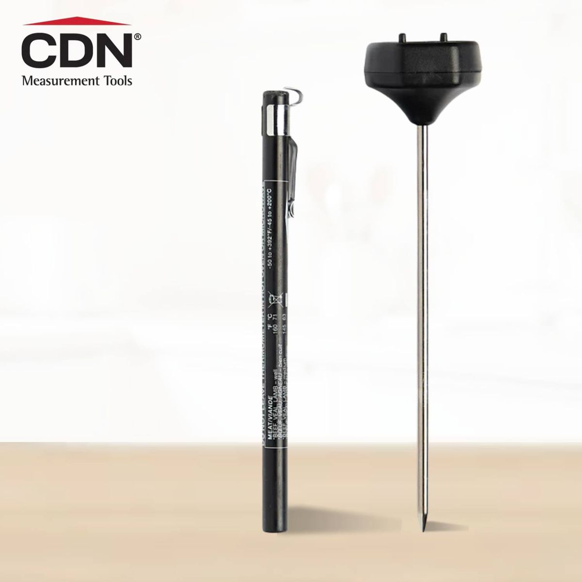 GENERICO - Termometro Digital Punta Fina DT392 CDN Negro