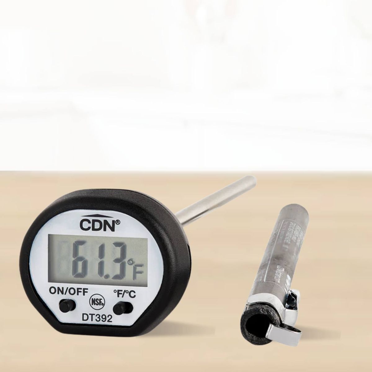 GENERICO - Termometro Digital Punta Fina DT392 CDN Negro