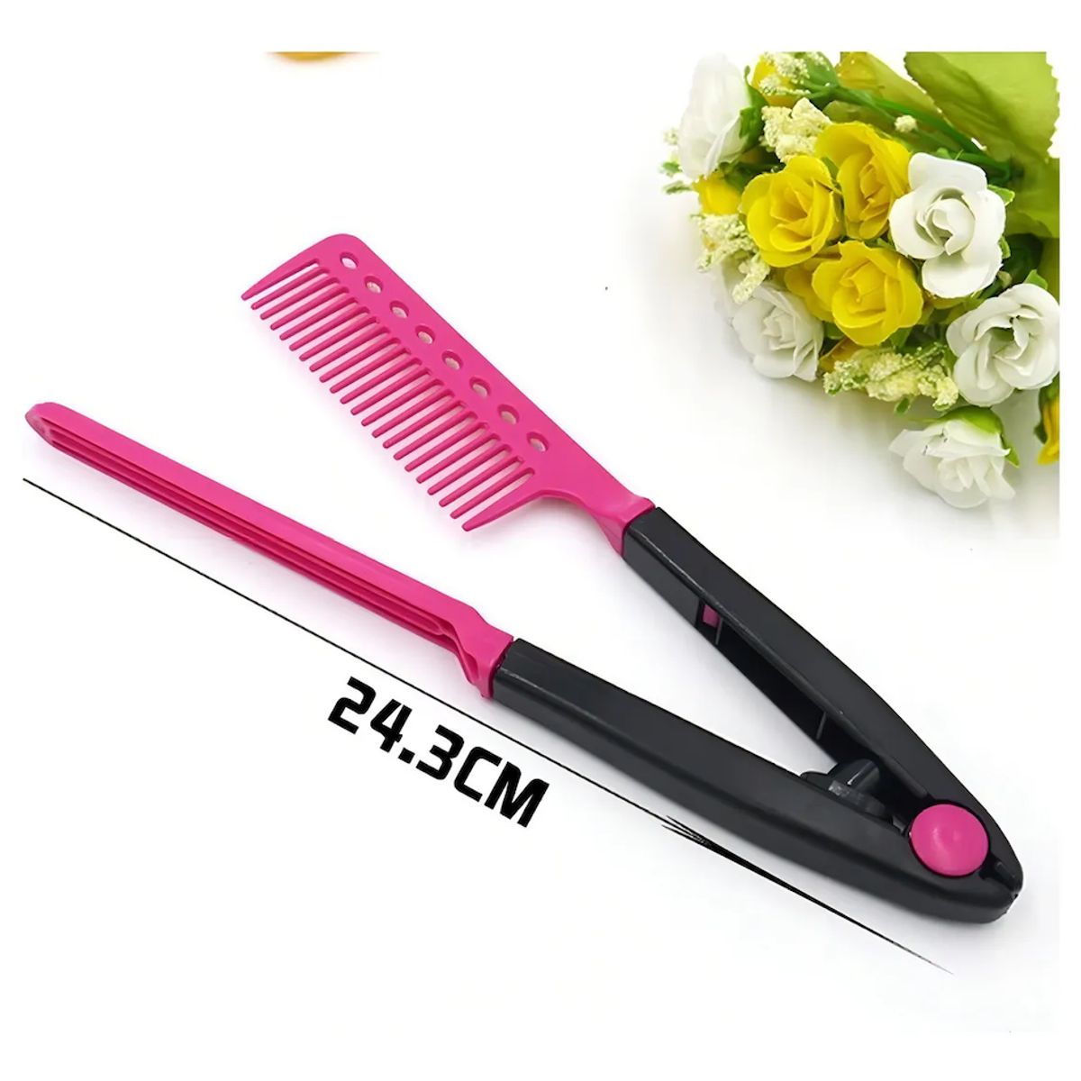 GENERICO - Peine Pinza Térmico Para Alisado Profesional Peluquería