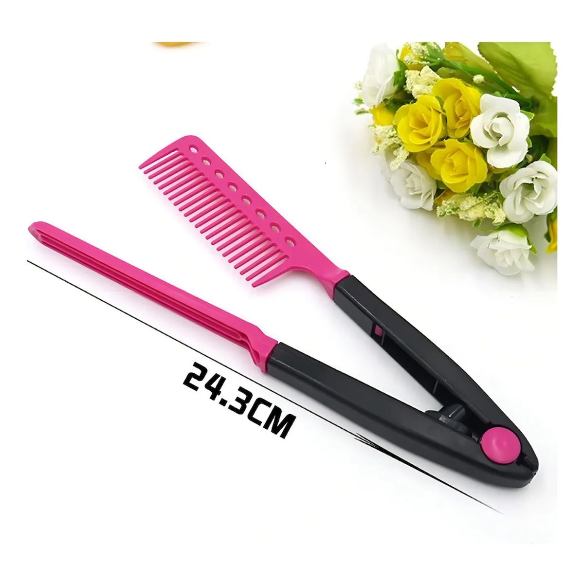 GENERICO - Peine Pinza Térmico Para Alisado Profesional Peluquería