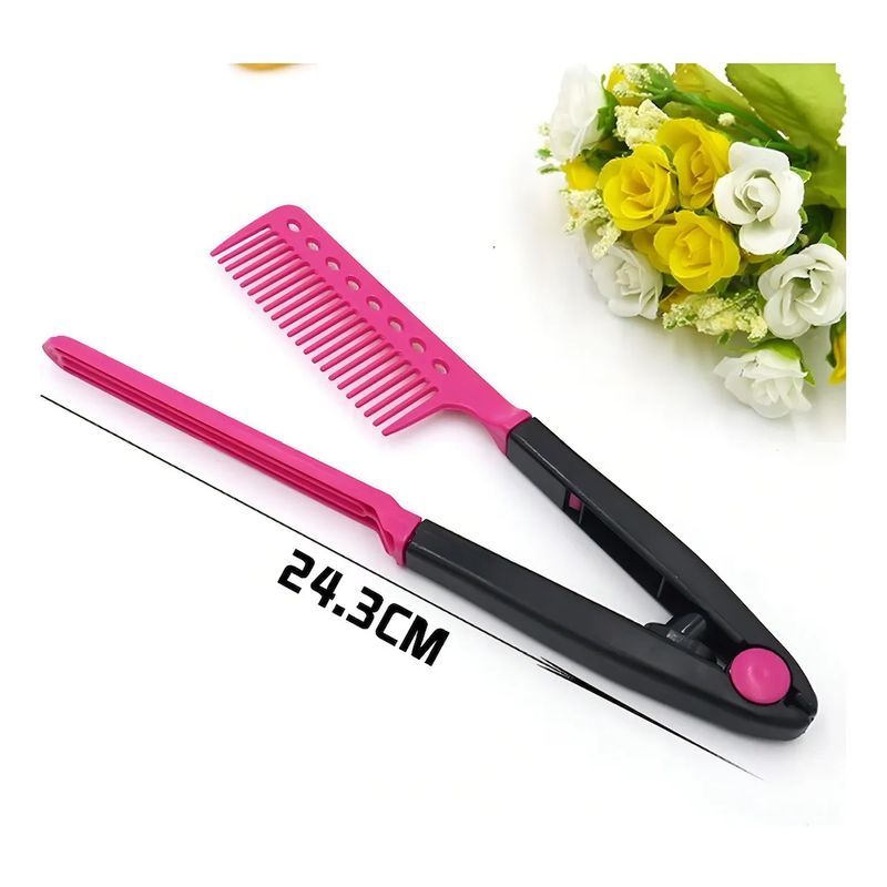 GENERICO - Peine Pinza Térmico Para Alisado Profesional Peluquería