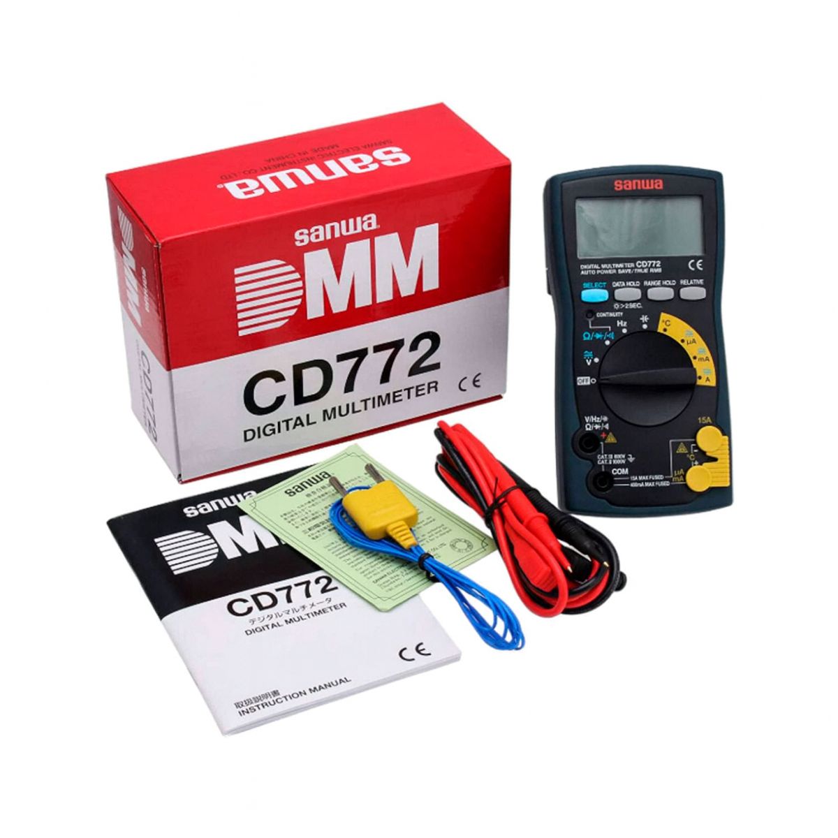 GENERICO - MULTIMETRO DIGITAL CD772 SANWA