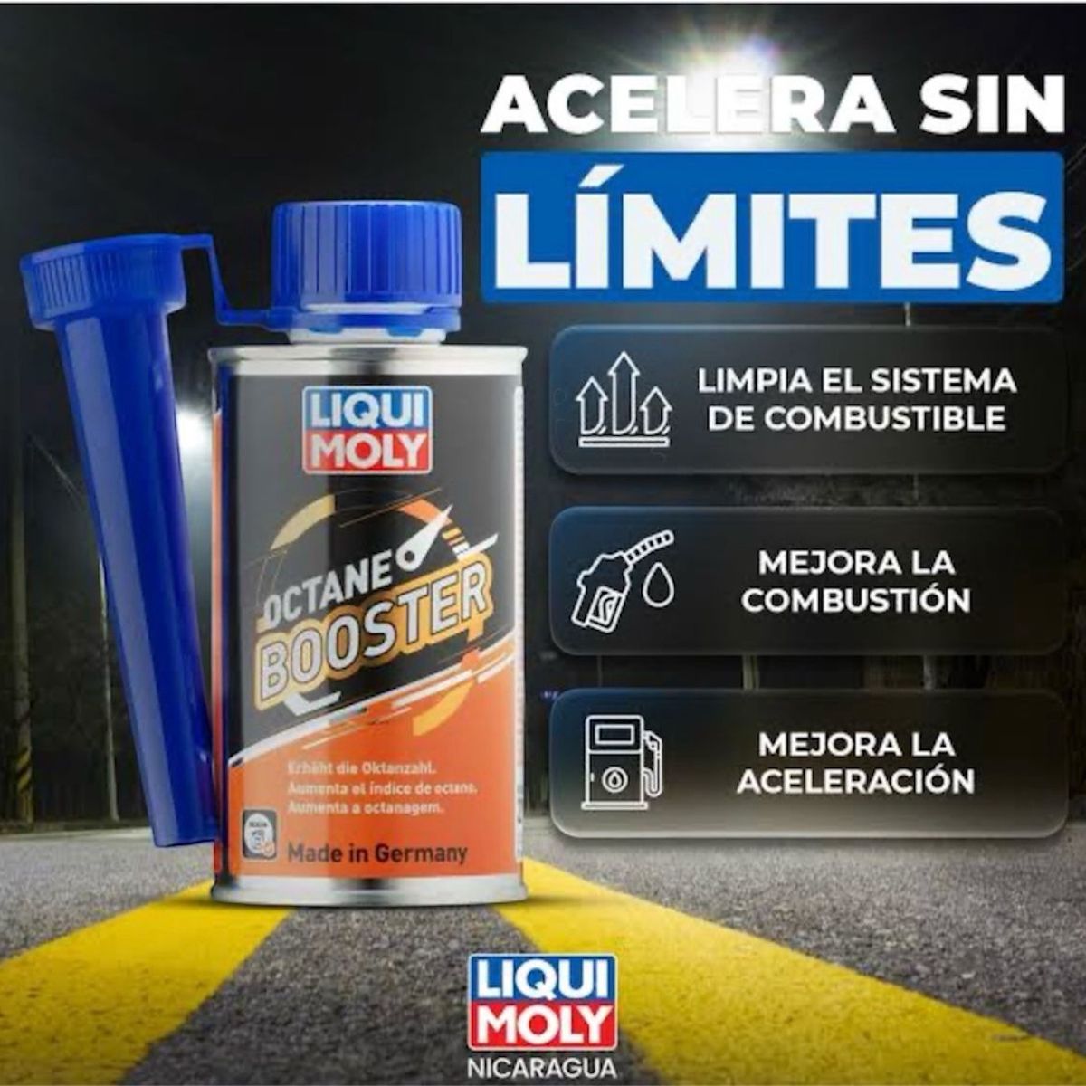 LIQUI MOLY - LIQUI MOLY  OCTANE BOOSTER - ADITIVO PARA GASOLINA POTENCIA Y RENDIMIENTO