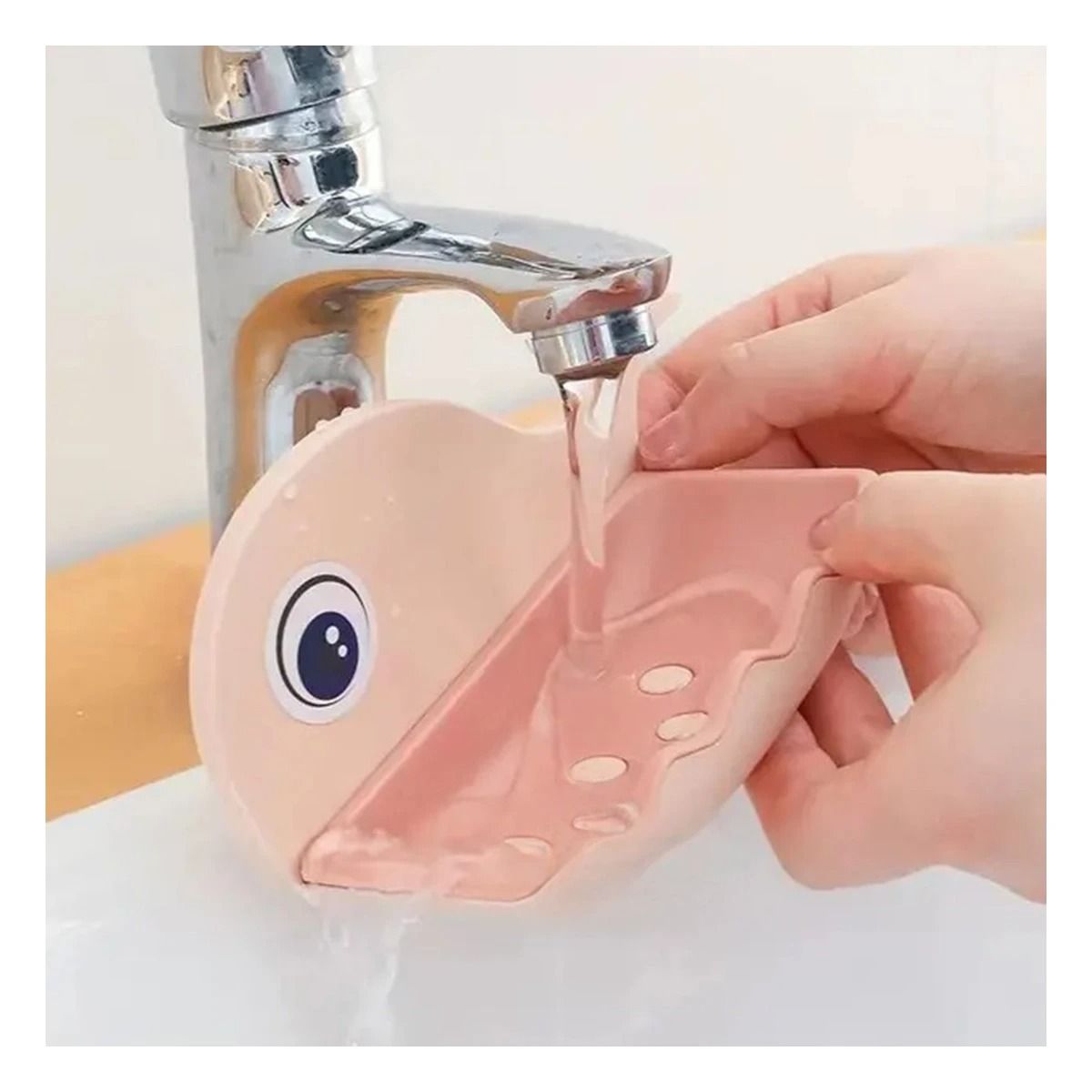 RYBIU IMPORT - Pack4 Jaboncillera Removible en Rosado Y+Papel de Regalo