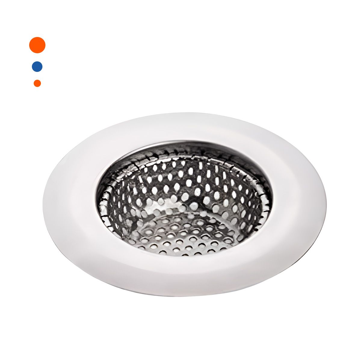 GENERICO - Rejilla Atrapa Residuos 7cm en Plateado Y+Papel de Regalo