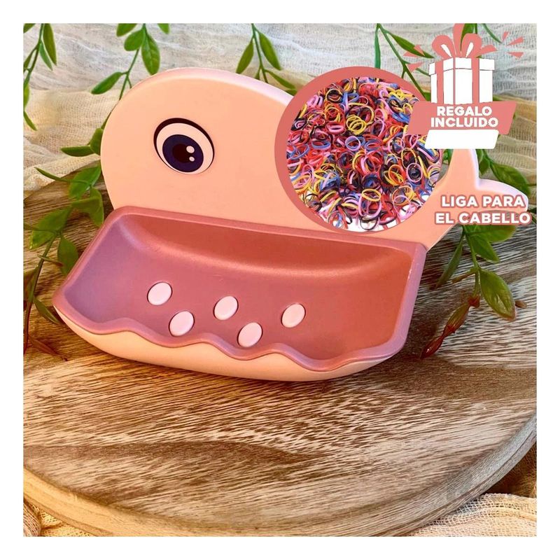 RYBIU IMPORT - Pack12 Portajabon Infantil de Rosado Y+Regalo Stickers