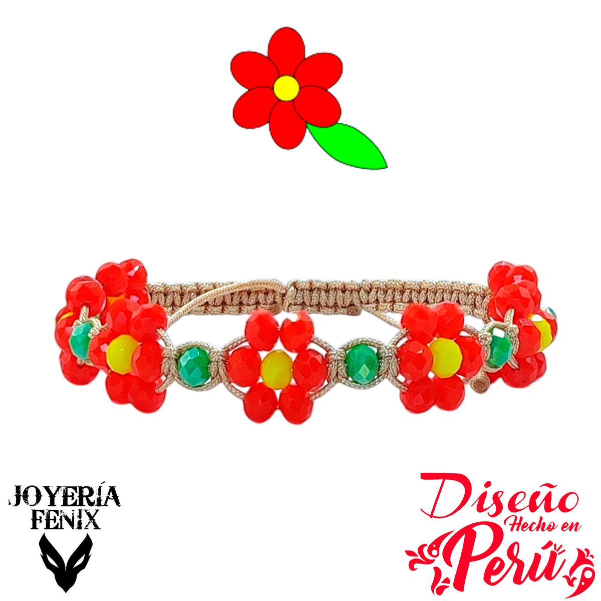 JOYERIA FENIX - Pulsera Flor Eterna - Joyería Fénix