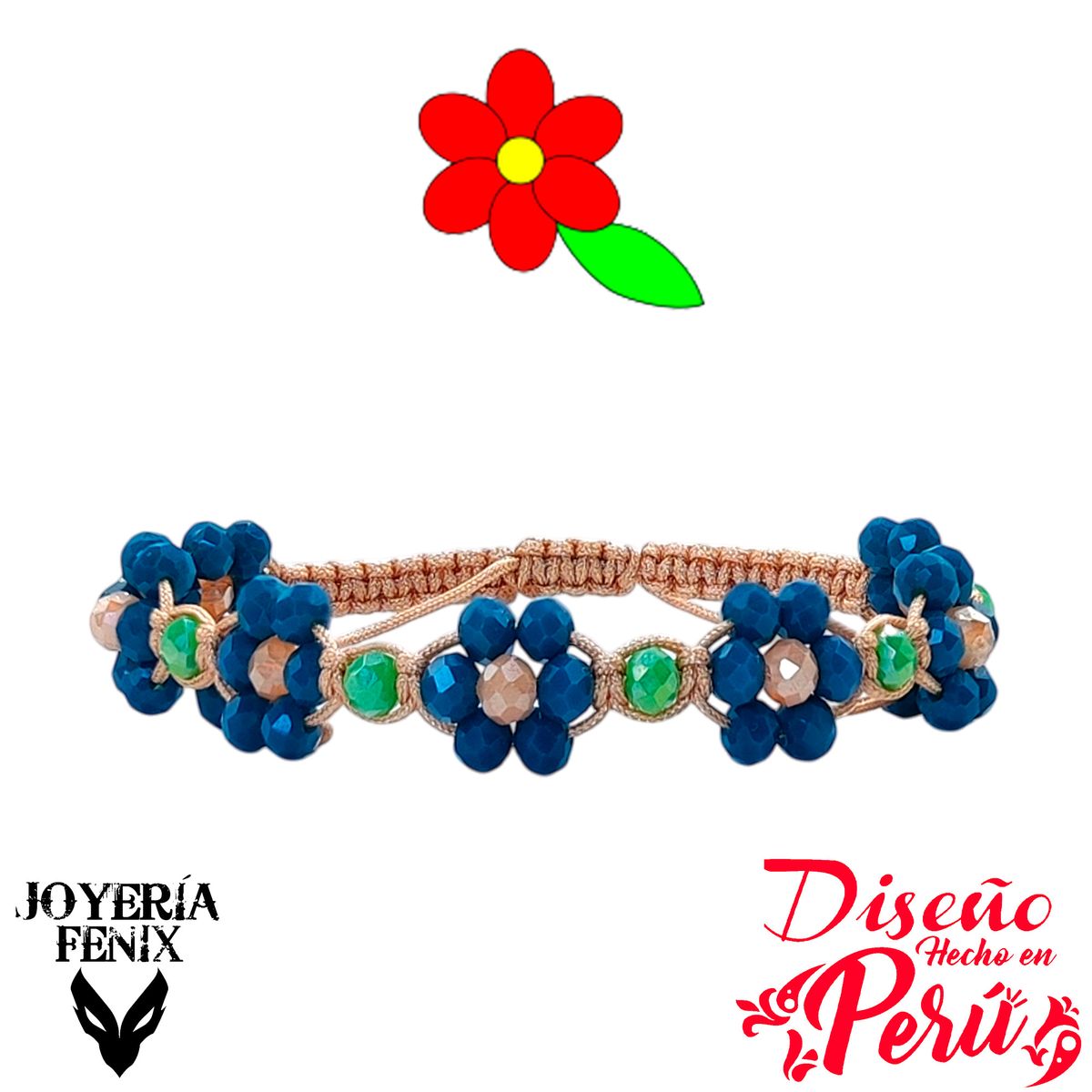 JOYERIA FENIX - Pulsera Flor Eterna - Joyería Fénix