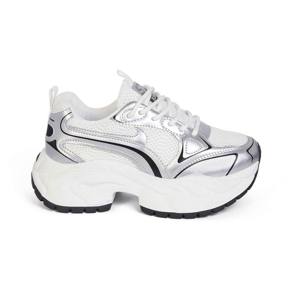 STHEF - ZAPATILLA MUJER STHEF TRENDY PLATA 8124