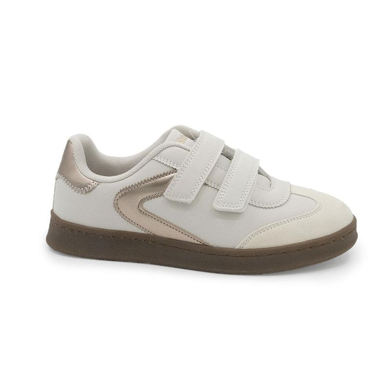 STHEF - ZAPATILLA MUJER STHEF CASUAL BEIGE/ROSE GOLD 8135