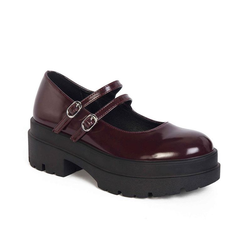 STHEF - MOCASIN MUJER STHEF BURGUNDY 8106