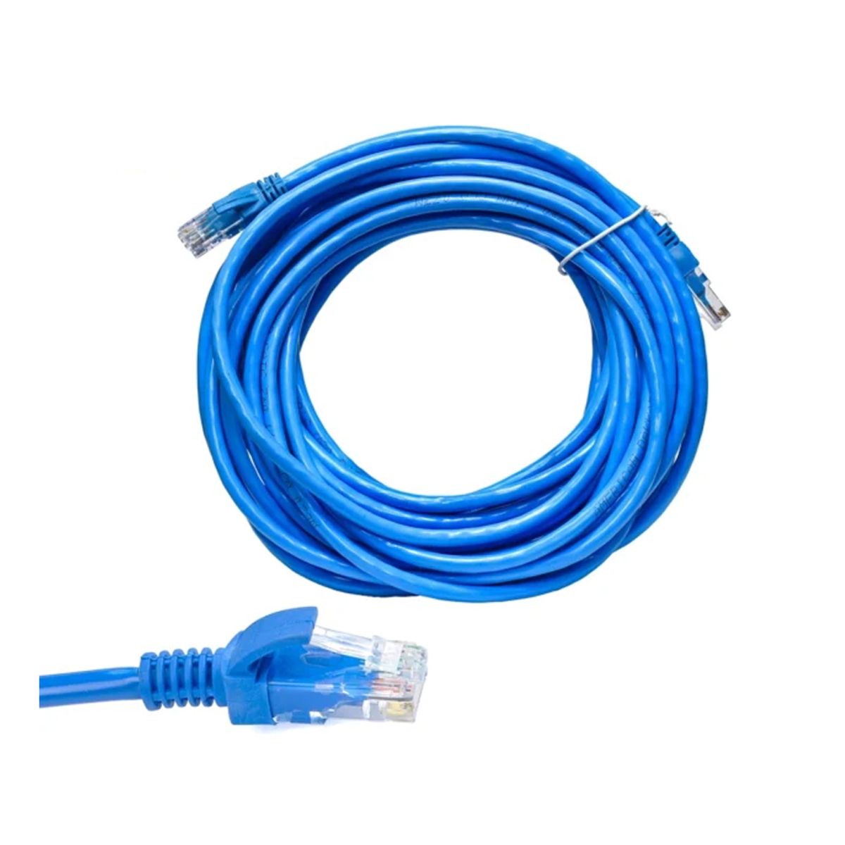 GENERICO - Cable de Red Patch Cord Cat 6 CABLETIME de 20m - Alta Velocidad y Con
