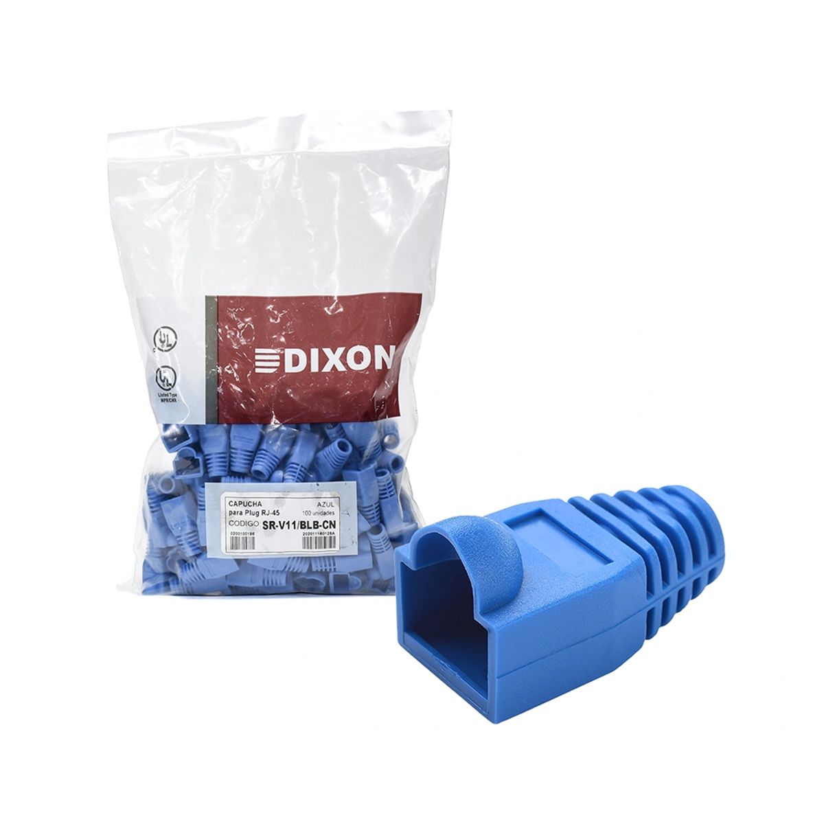 DIXON - Capucha Cerrada Dixon Rj-45 Para Conector - Protección Eficaz Y Práctica (Pack De 100)