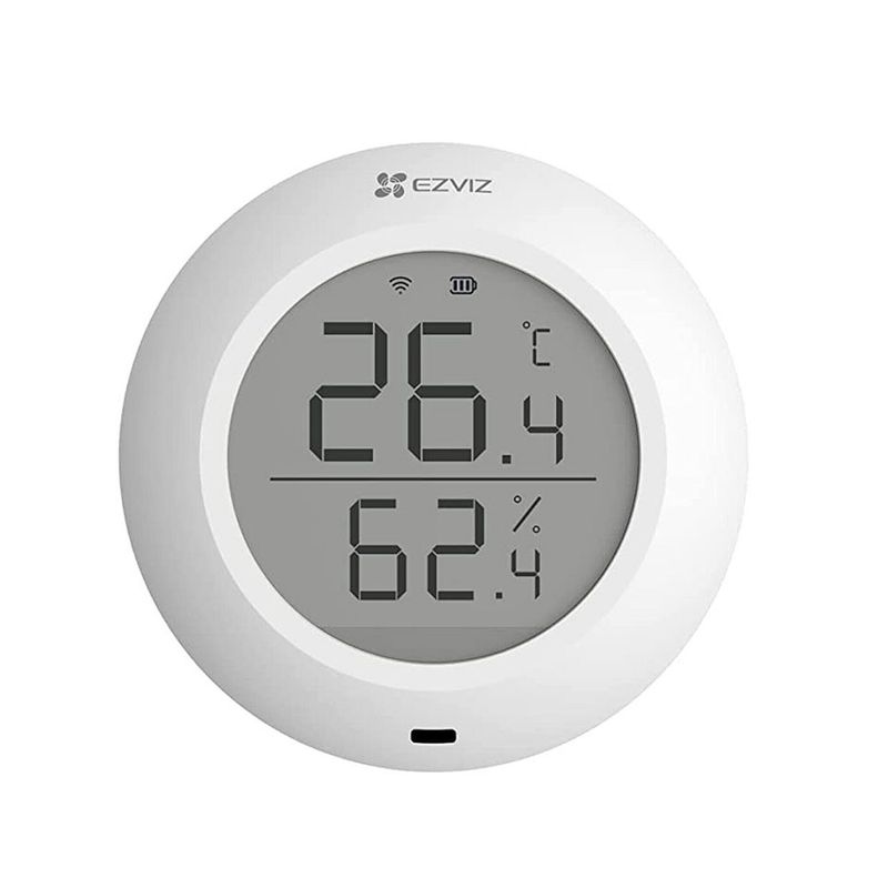 EZVIZ - SENSOR DE TEMPERATURA Y HUMEDAD INALÁMBRICO EZVIZ - Monitoreo Eficaz
