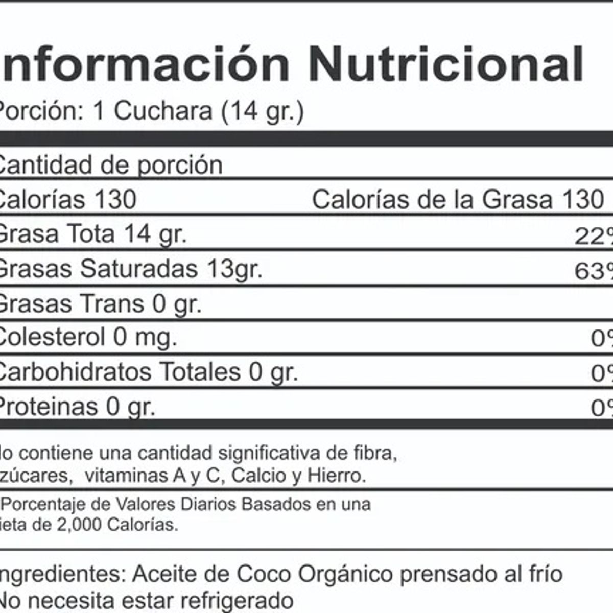 GENERICO - Aceite de Coco 4 litros