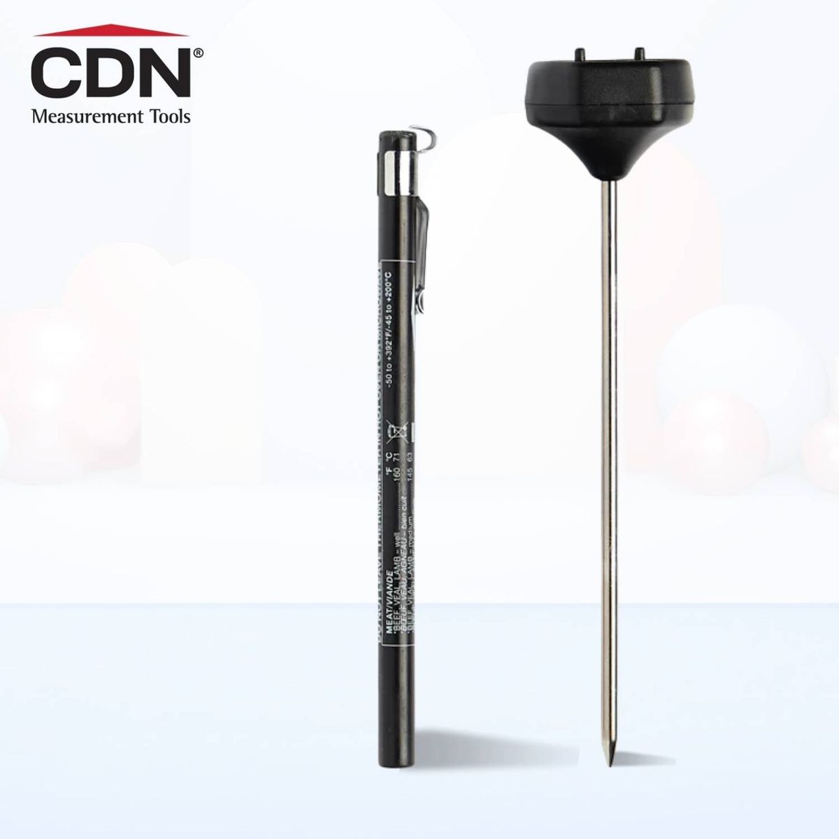 GENERICO - Termometro Digital Punta Fina DT392 CDN Negro