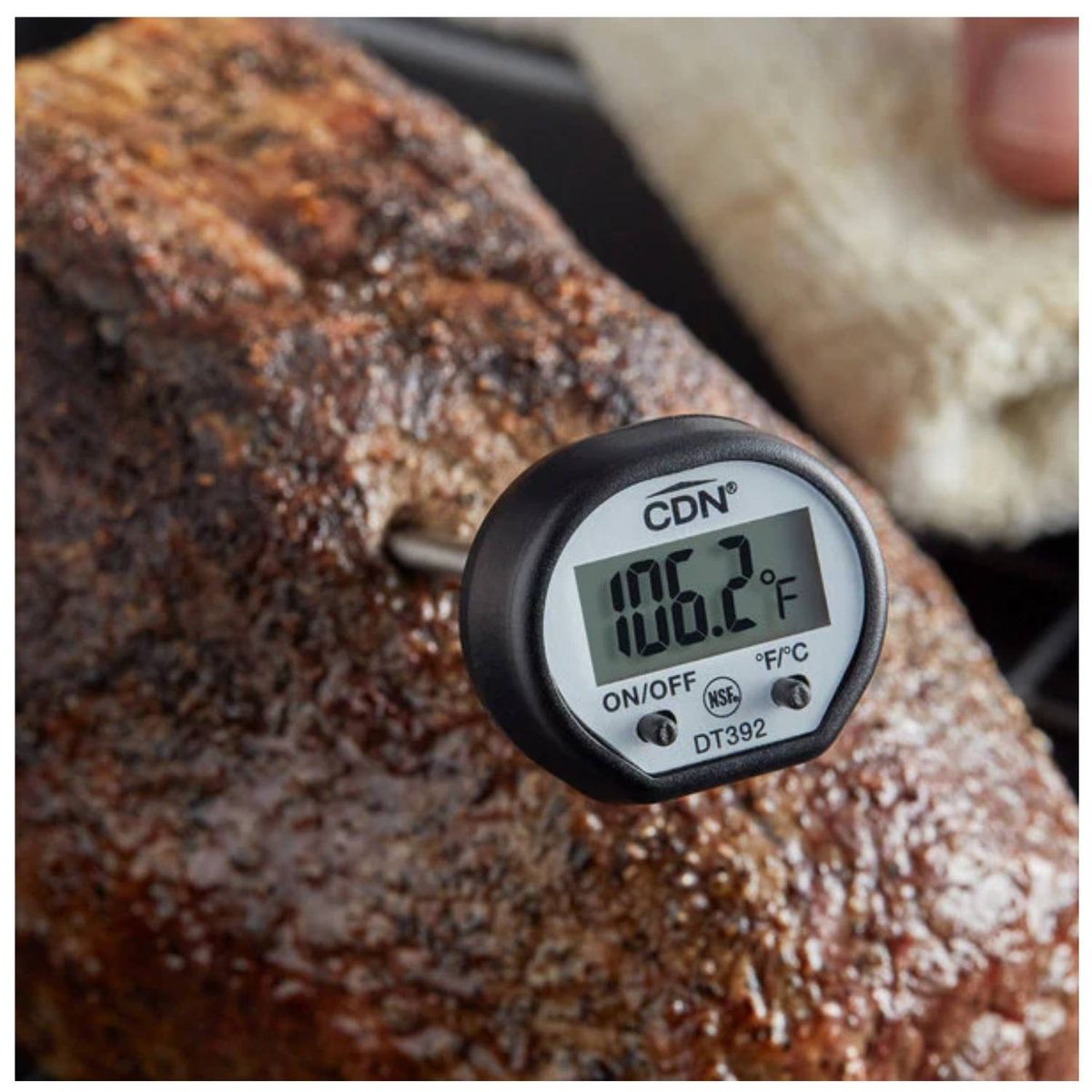 GENERICO - Termometro Digital Punta Fina DT392 CDN Negro