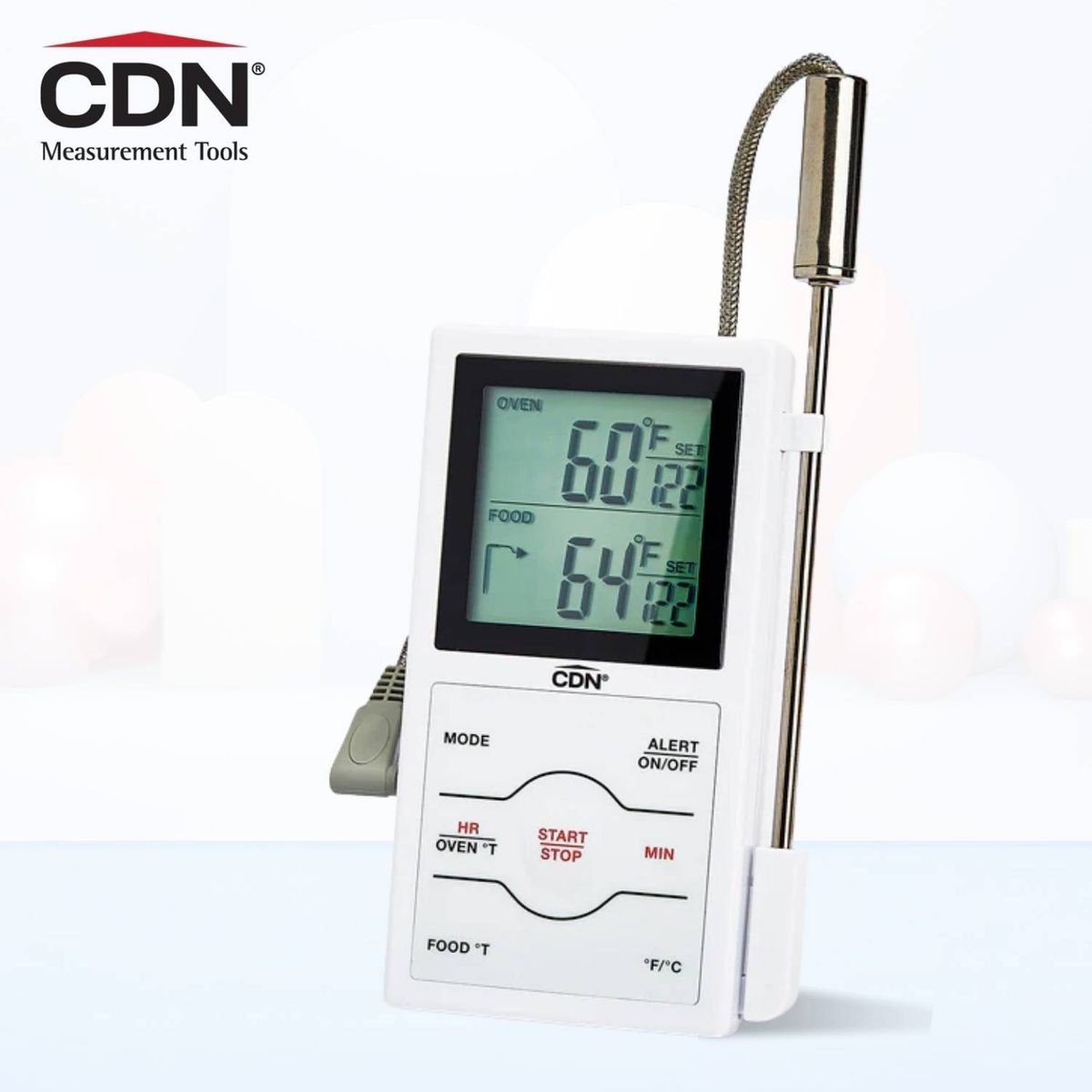 GENERICO - Termometro - Temporizador de Sonda Doble Deteccion DSP1-W CDN