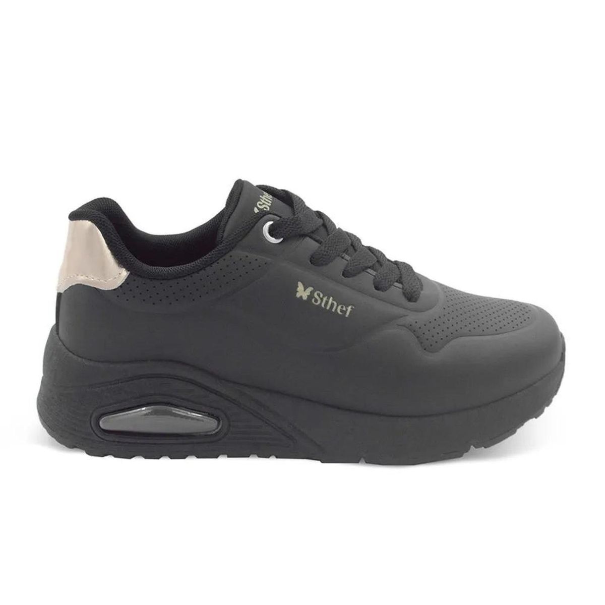 STHEF - ZAPATILLA MUJER STHEF TRENDY NEGRO 7913